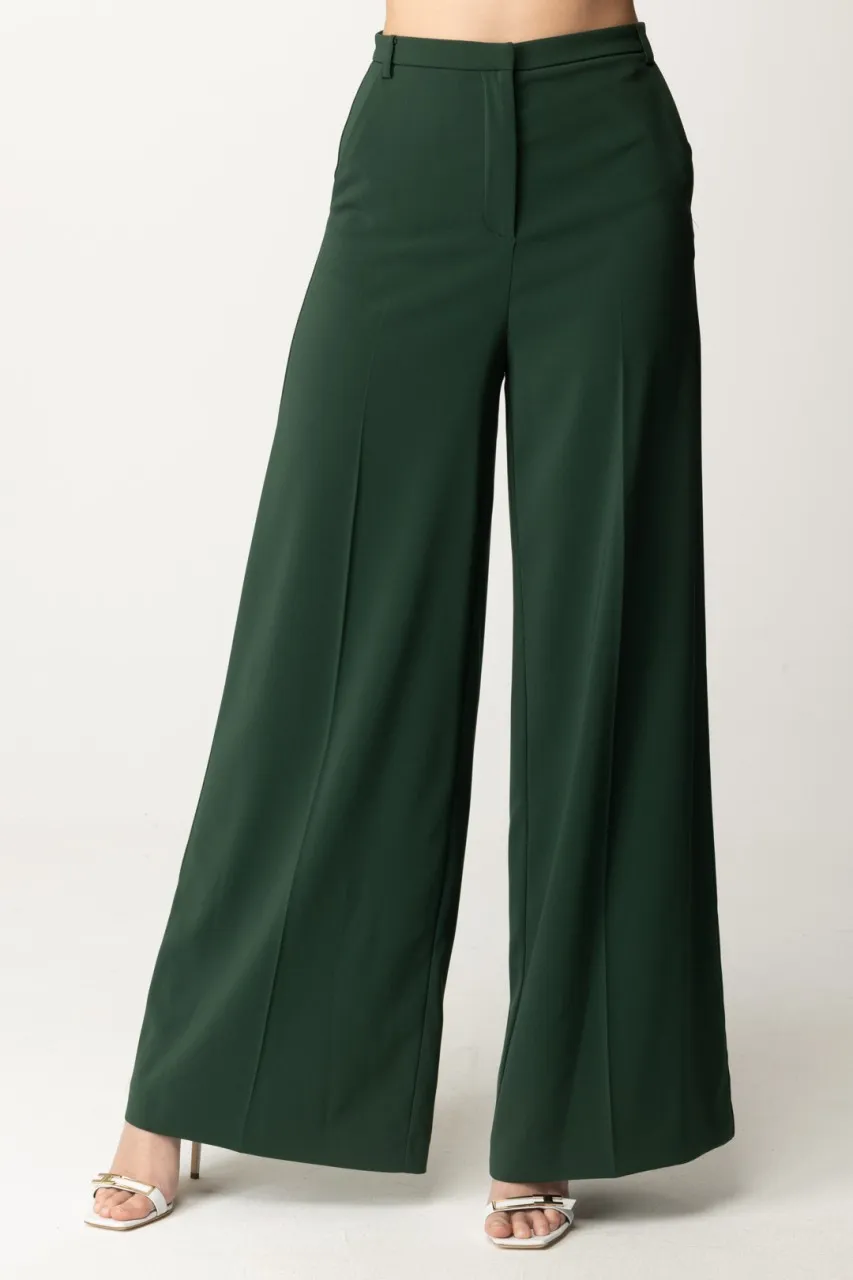 Pantalone a Palazzo con maxi gamba Tuscany Green