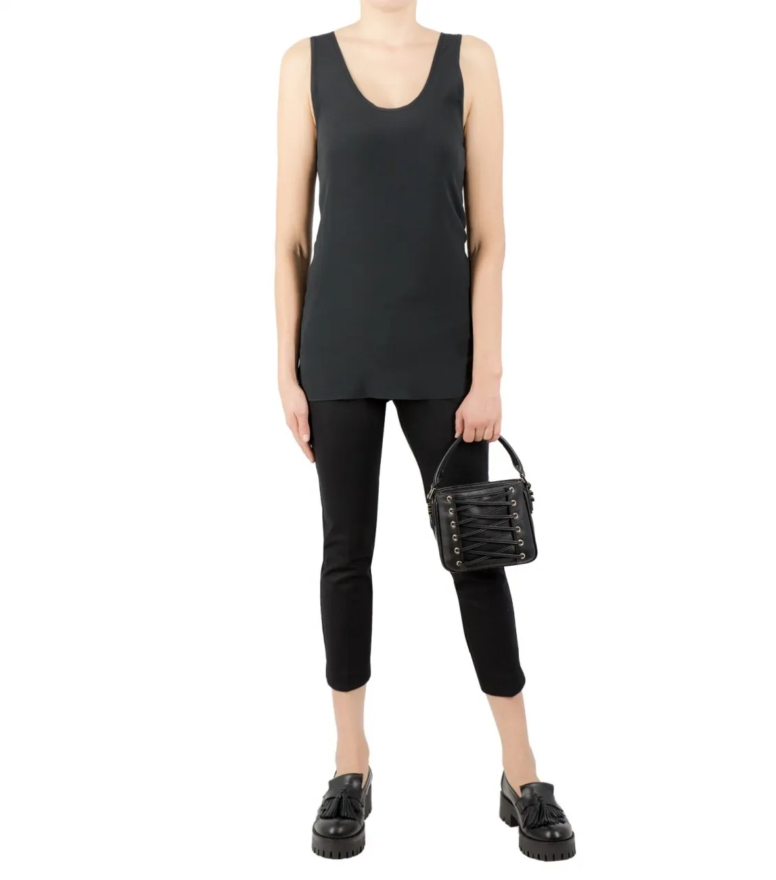 Pantalone capri Nero