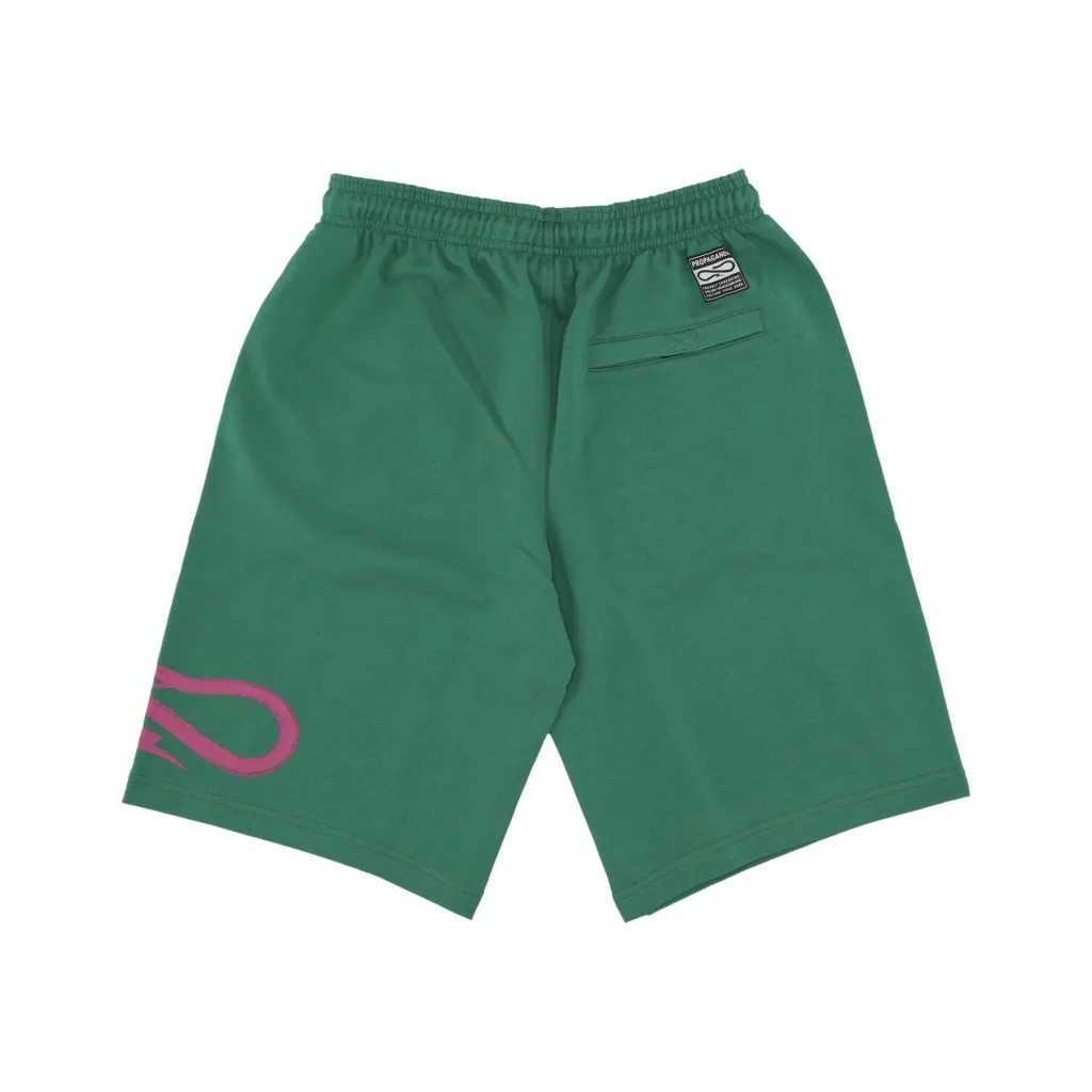 pantalone corto tuta uomo logo sweatshorts GREEN BOTTLE