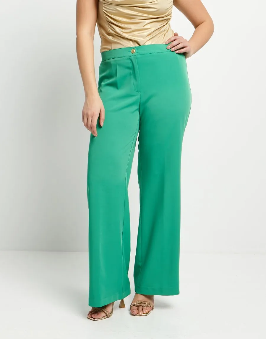 Pantalone verde a palazzo