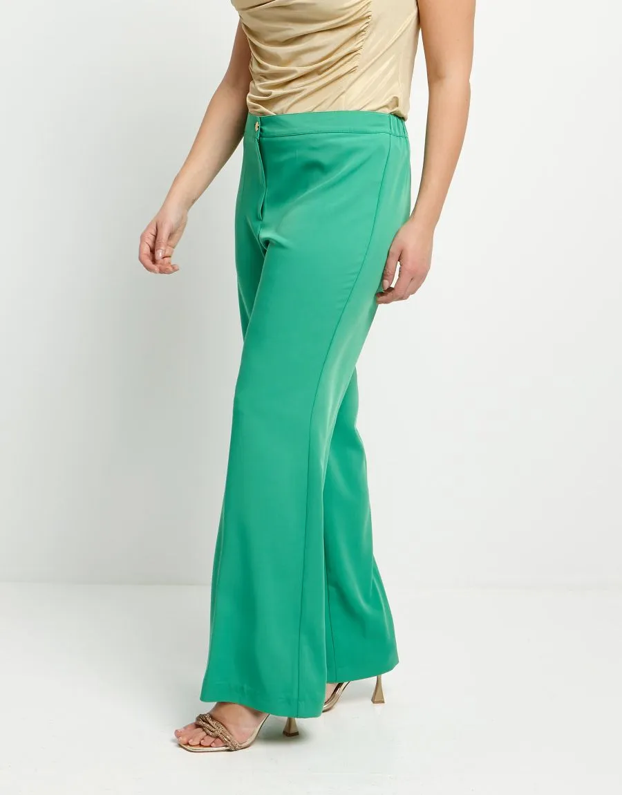 Pantalone verde a palazzo