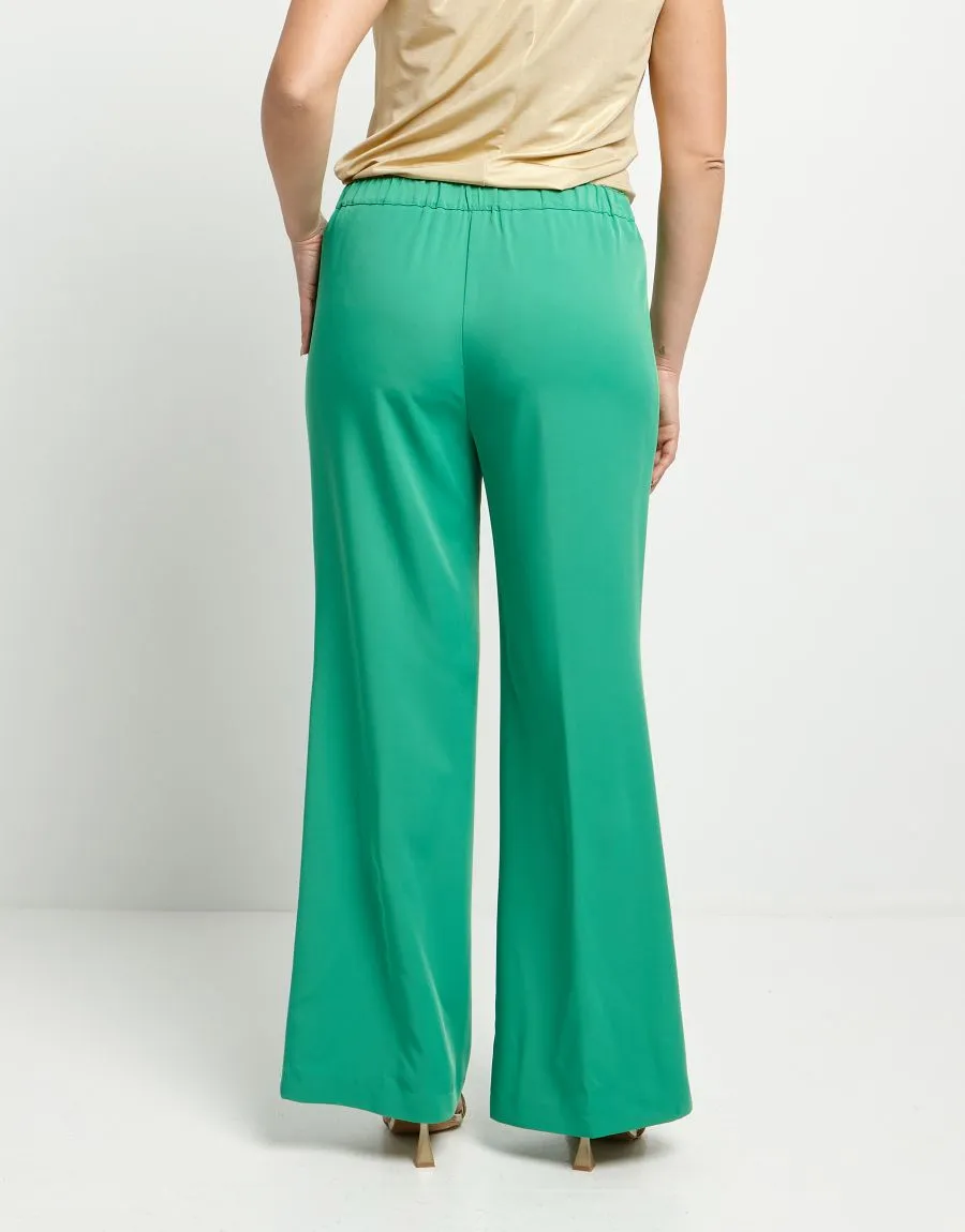 Pantalone verde a palazzo