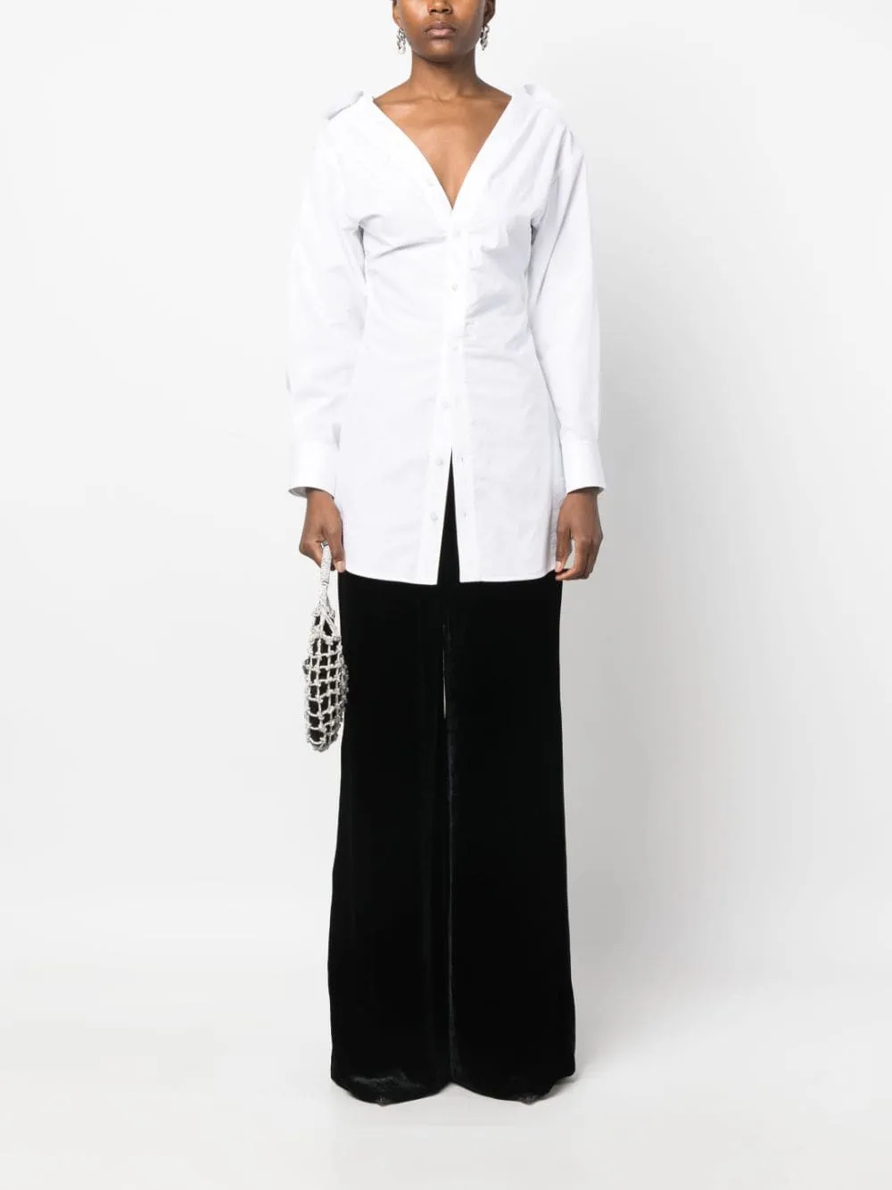 Pantaloni a palazzo in nero - donna