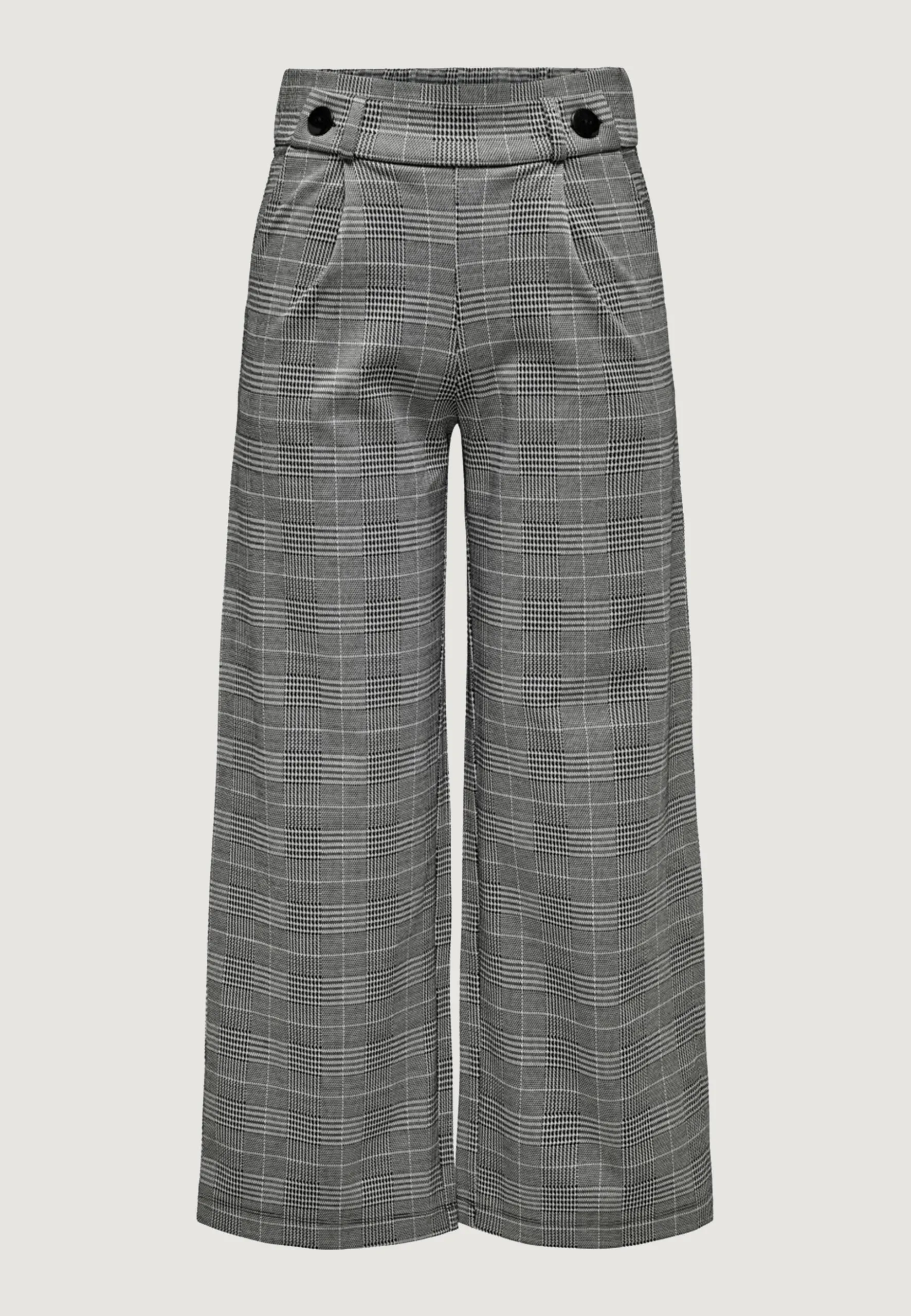 Pantaloni a palazzo Jacqueline De Yong JDYGEGGO MIA LONG CHECK PANT JRS Nero