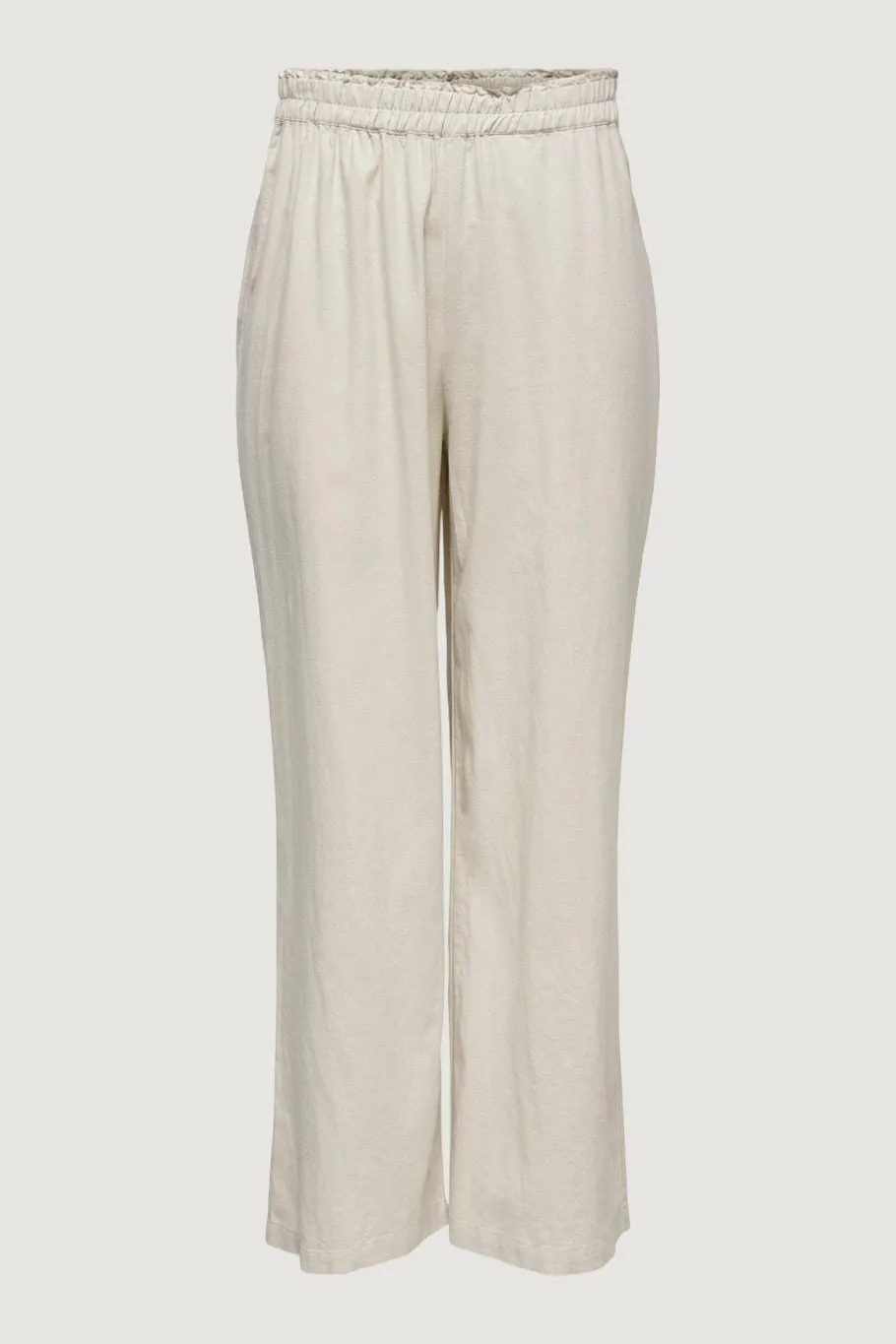 Pantaloni a palazzo Only ONLTOKYO HW LINEN BLEND ST PANT PNT NOOS Beige