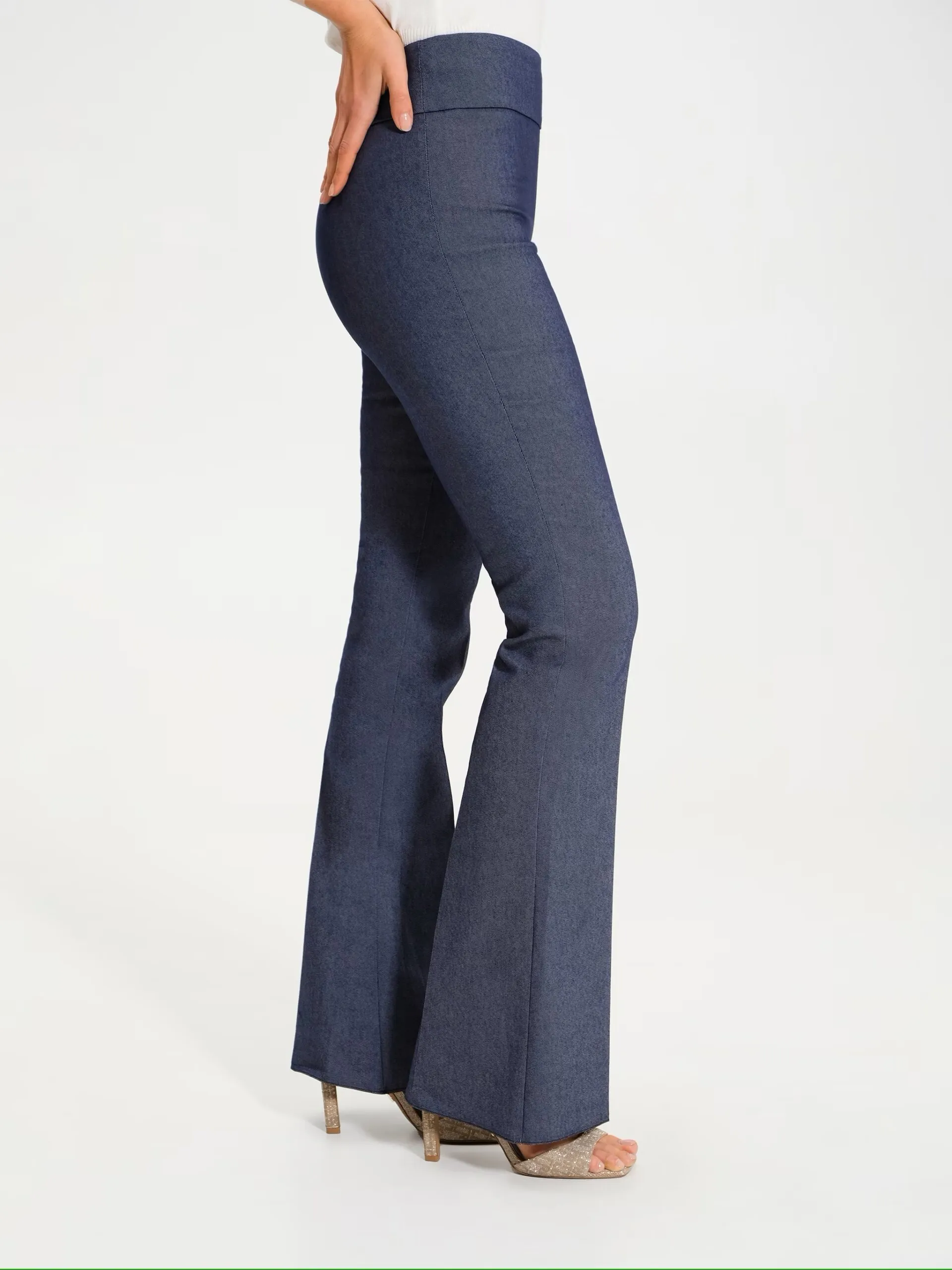 Pantaloni a palazzo Rinascimento  Blue Denim
