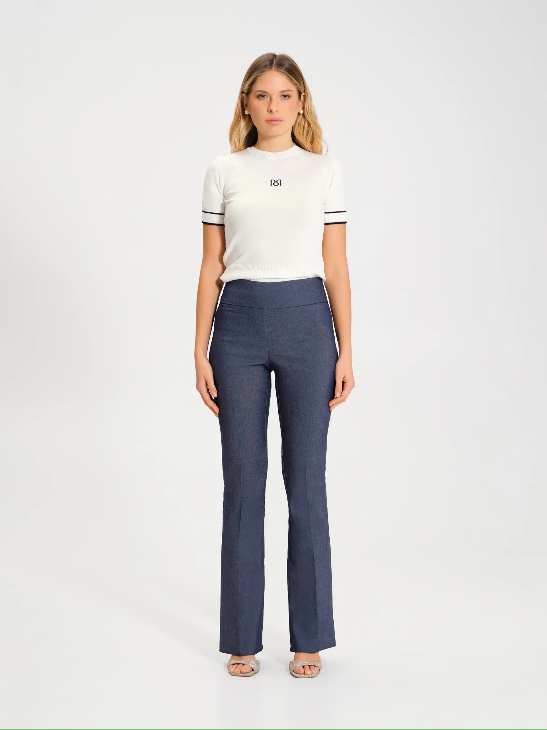 Pantaloni a palazzo Rinascimento  Blue Denim