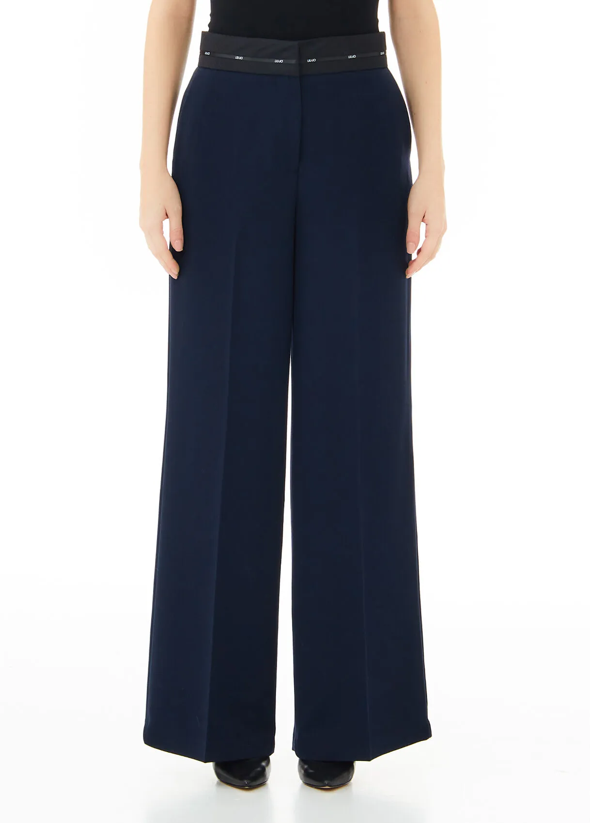 Pantaloni a palazzo stretch