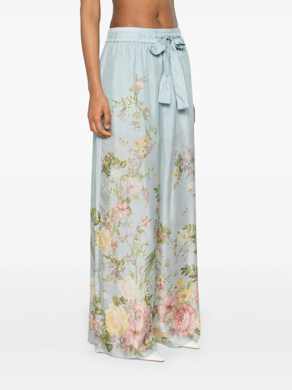 Pantaloni a palazzo Waverly in azzurro Zimmermann - donna