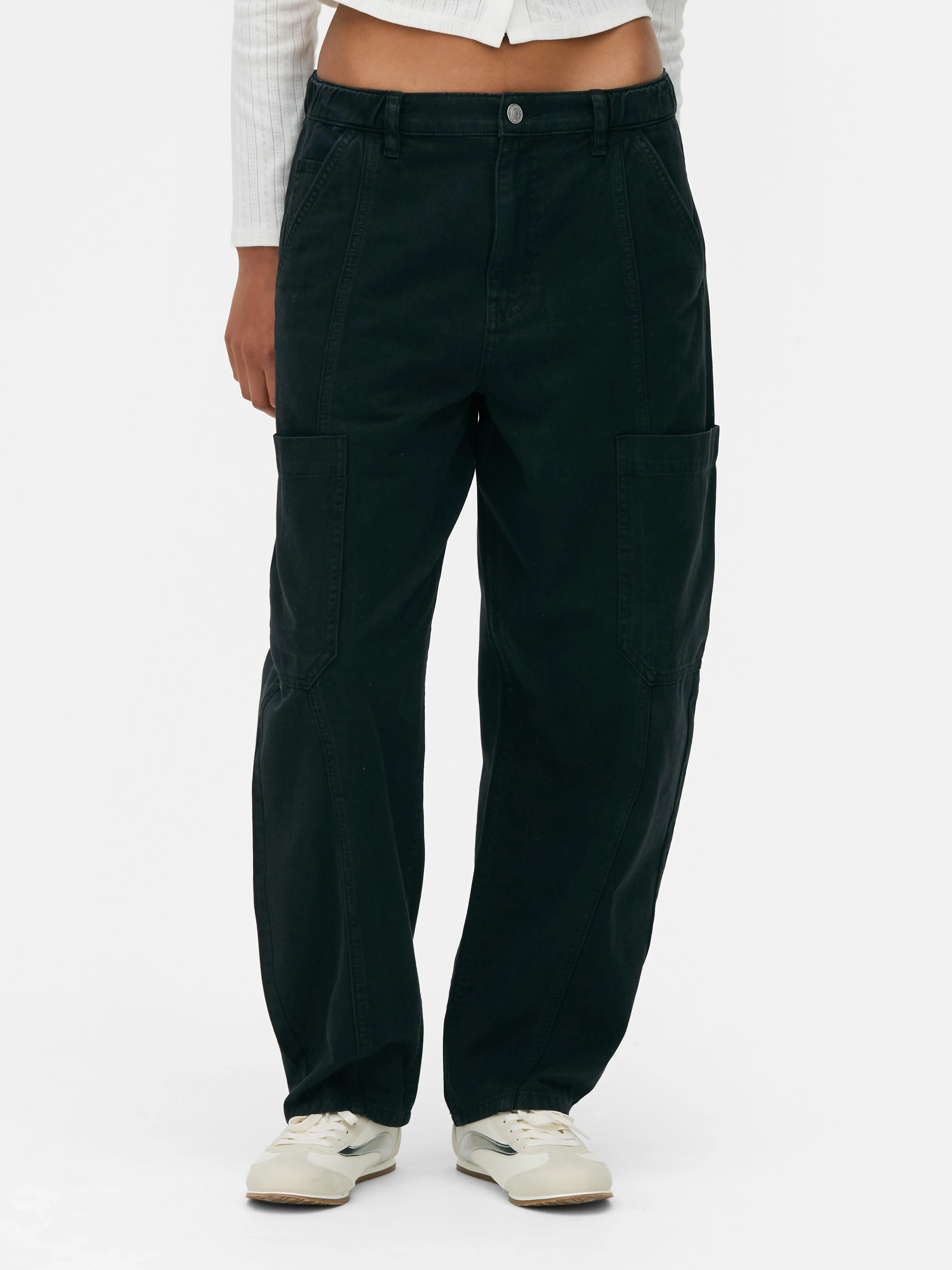Pantaloni cargo a palloncino