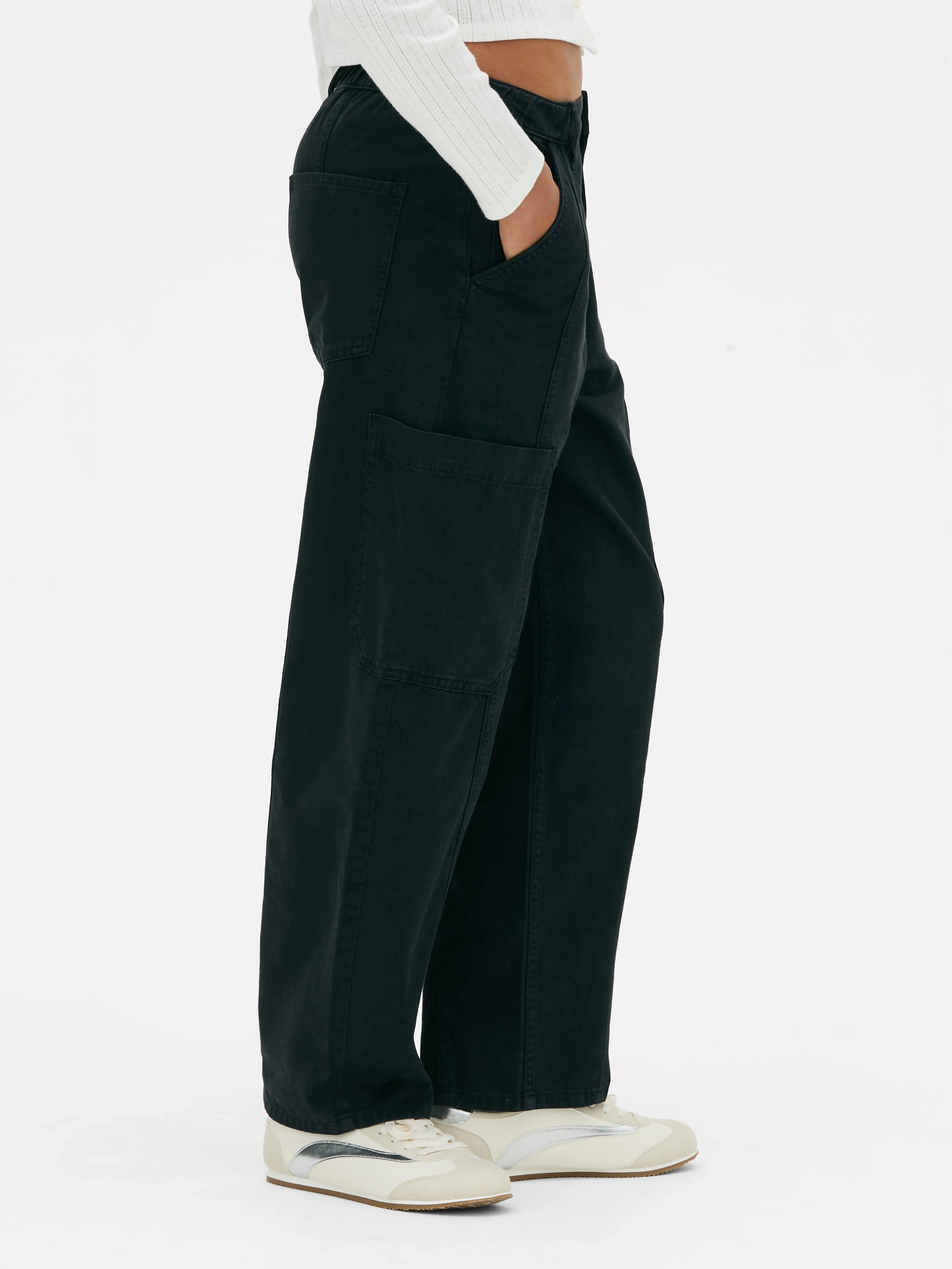 Pantaloni cargo a palloncino