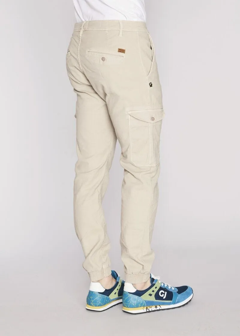 Pantaloni cargo con elastico al fondo