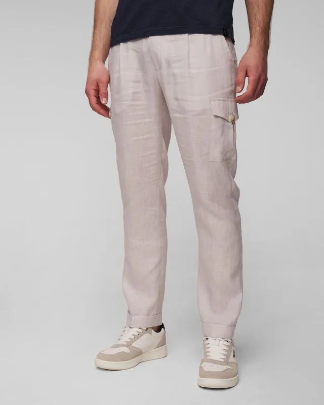 Pantaloni cargo in lino Gran Sasso