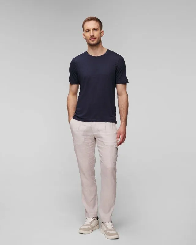 Pantaloni cargo in lino Gran Sasso