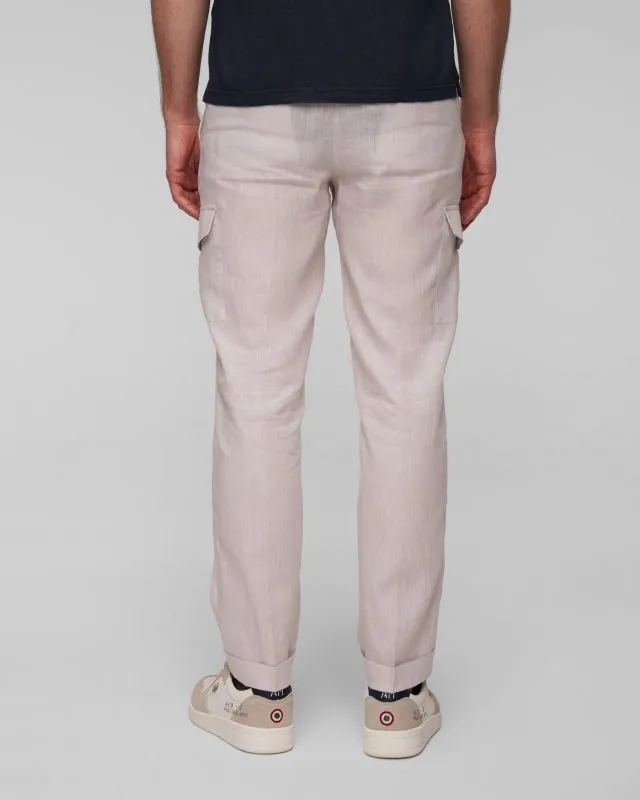 Pantaloni cargo in lino Gran Sasso