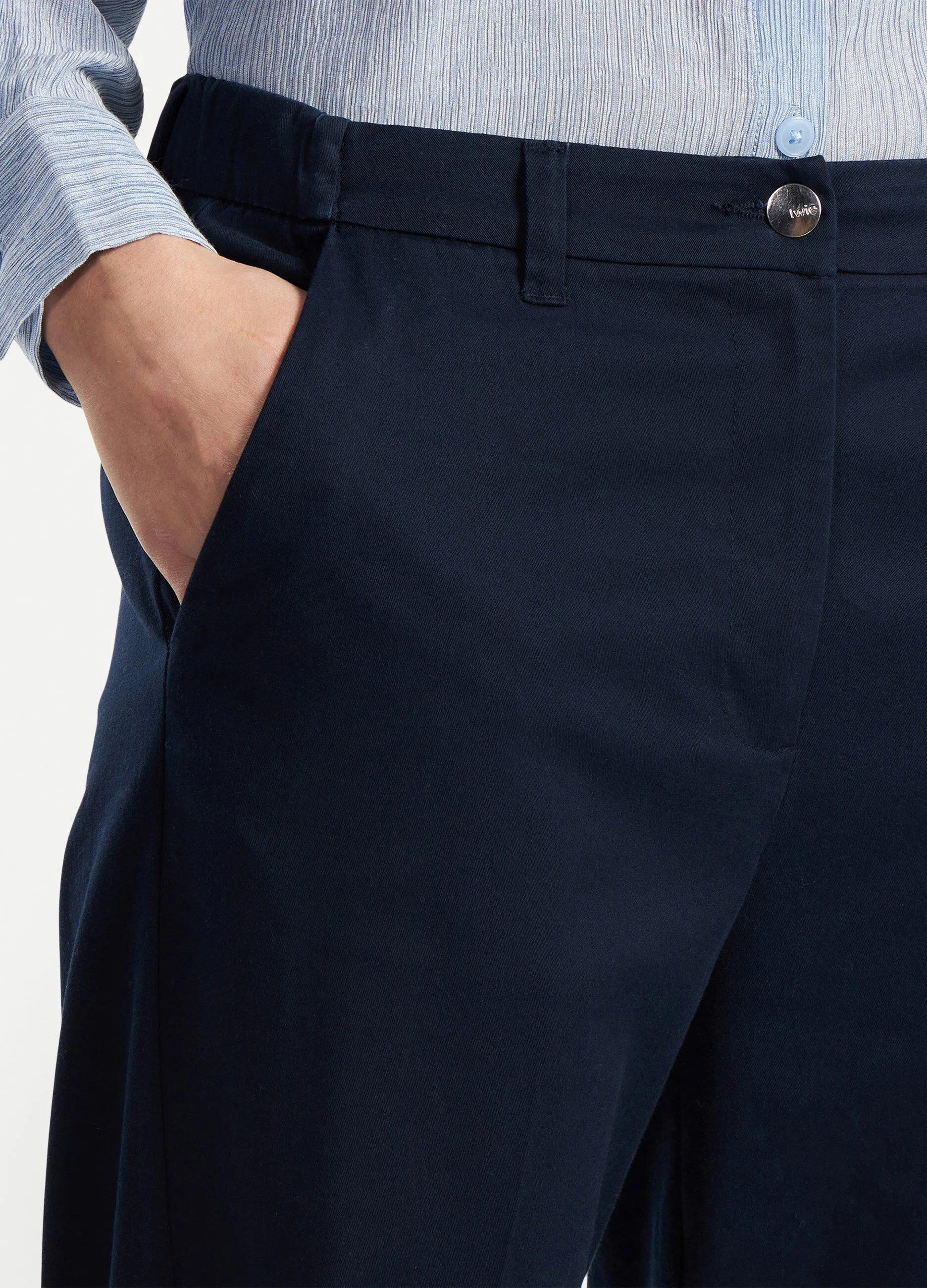 Pantaloni con risvolto donna