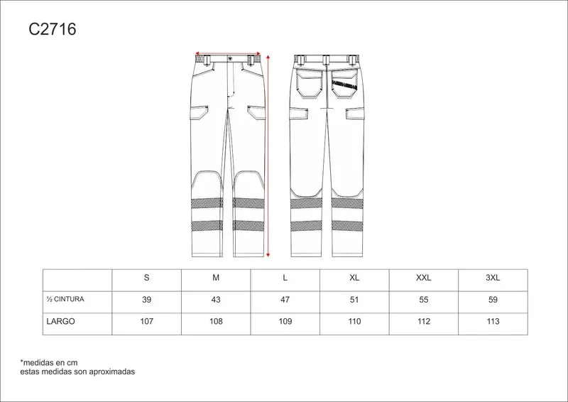 PANTALONI di marca WorkTeam