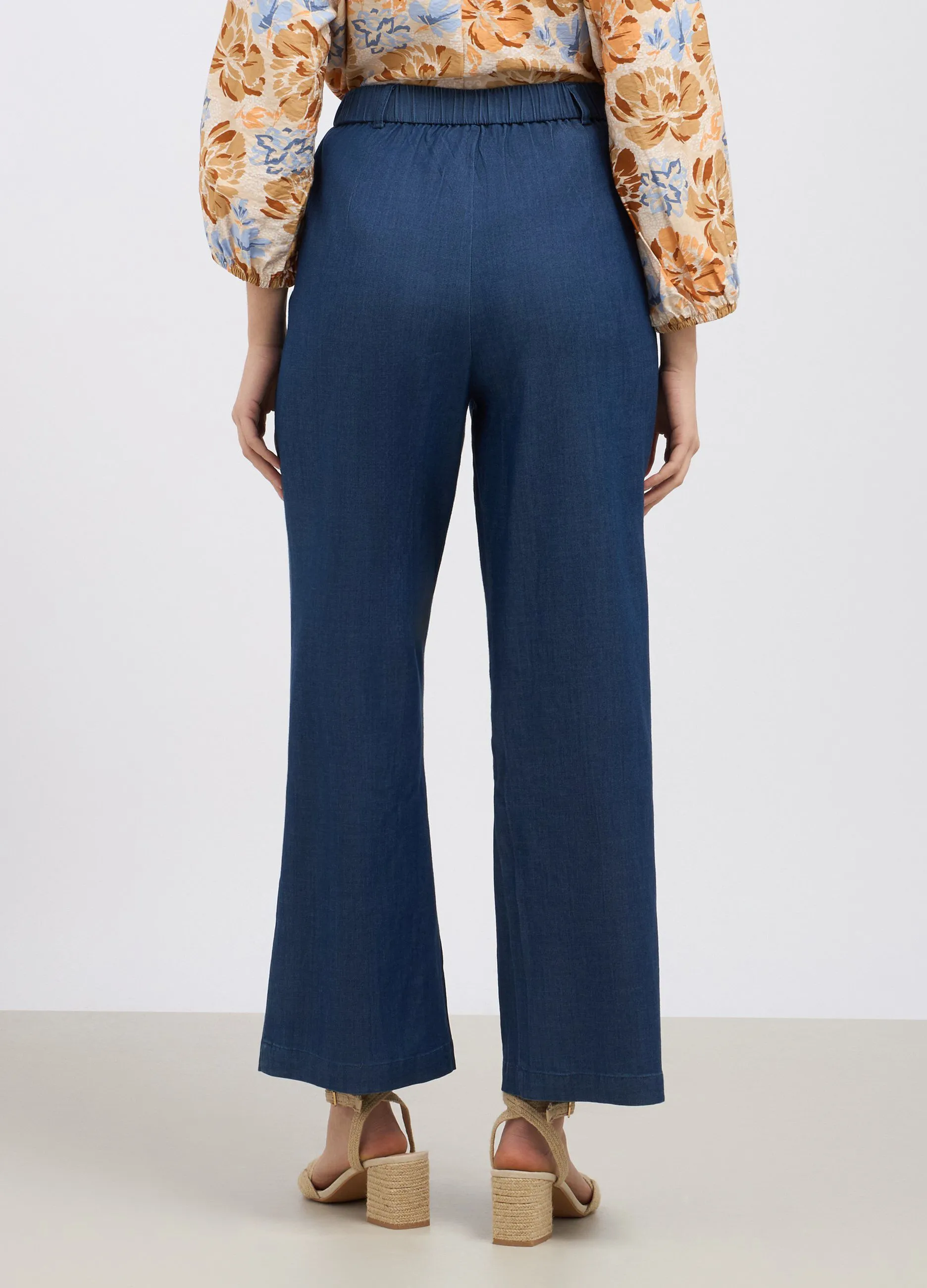 Pantaloni flare fit donna