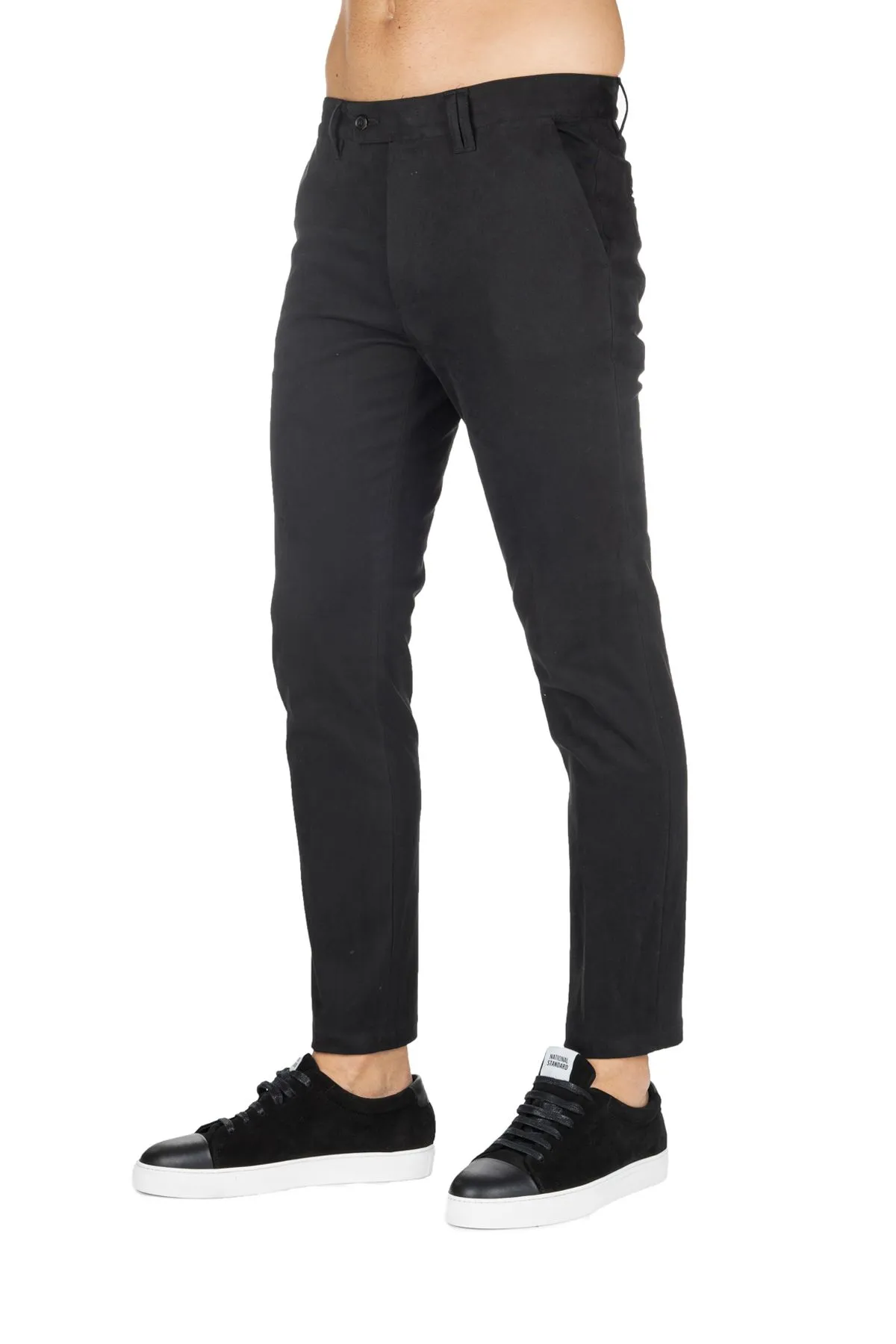PANTALONI NERO IN COTONE