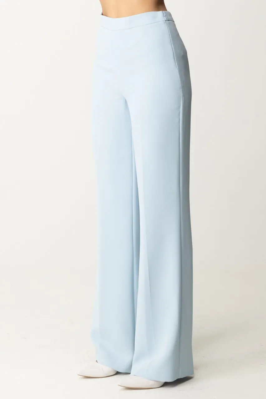 Pantaloni palazzo con piega BLUE TEAR
