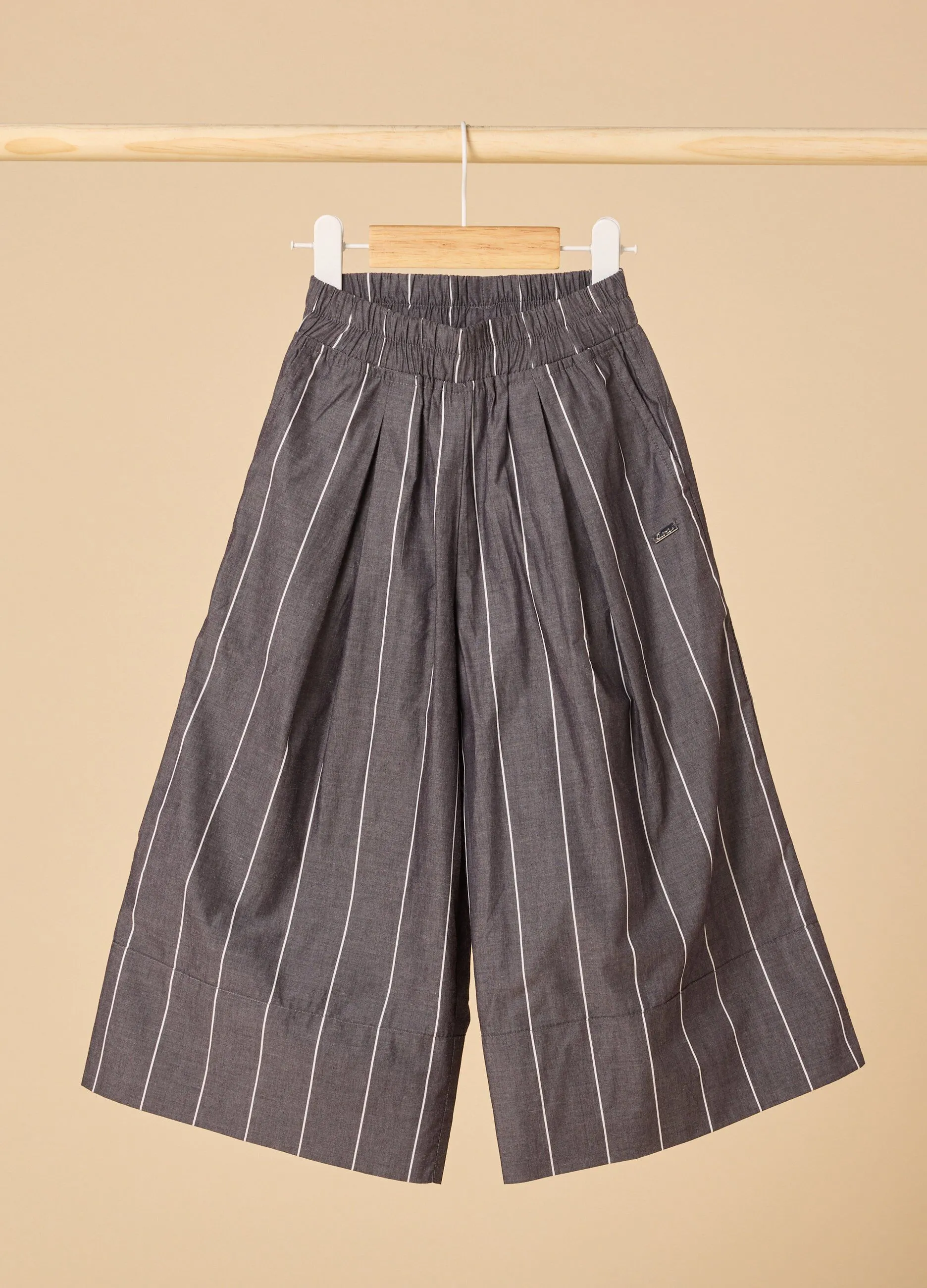 Pantaloni palazzo in puro cotone IANA bambina