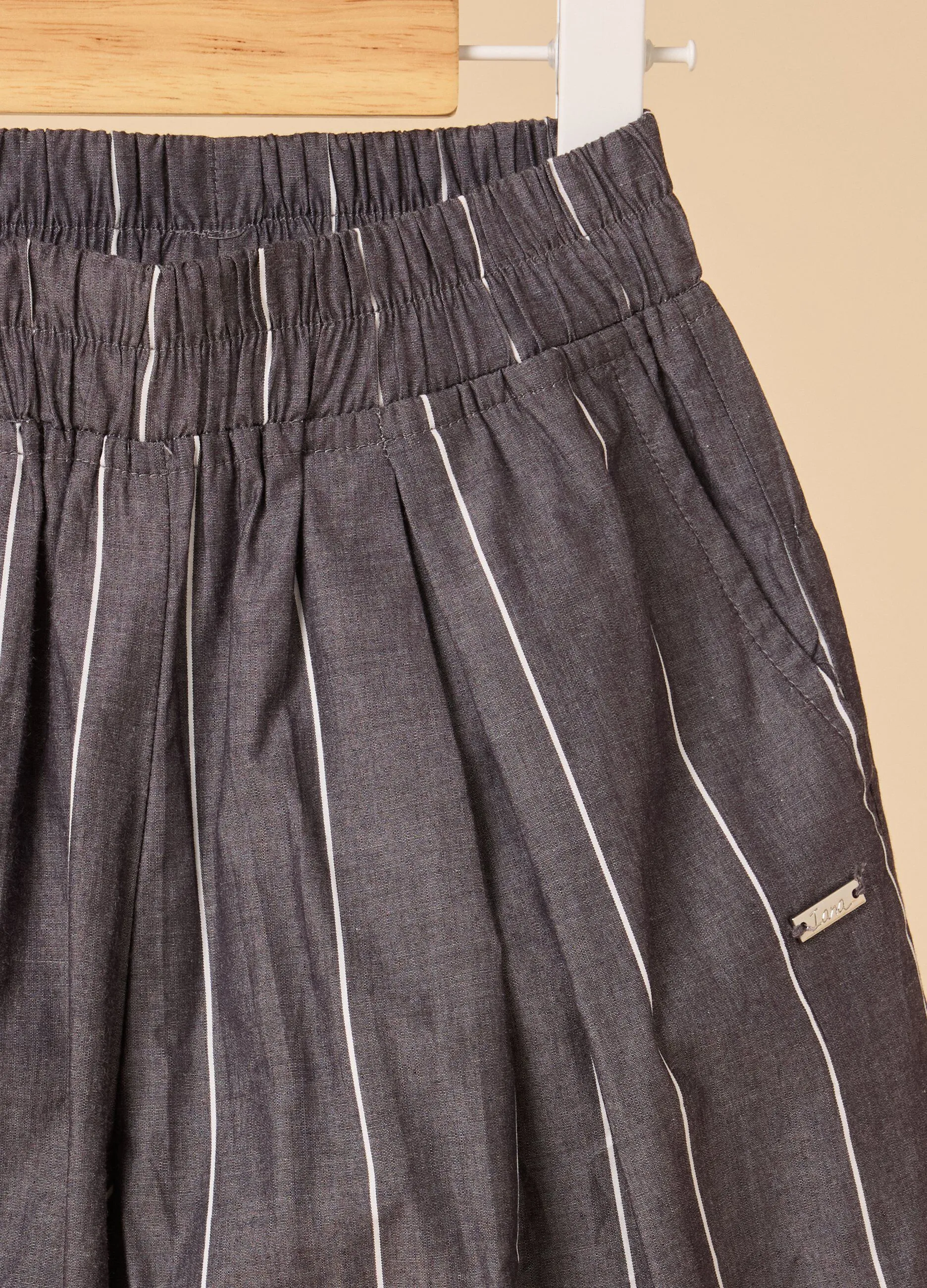 Pantaloni palazzo in puro cotone IANA bambina