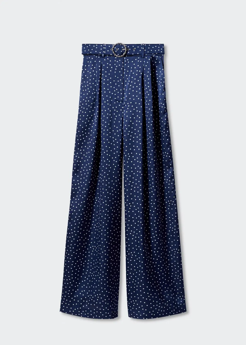 Pantaloni palazzo pois cintura