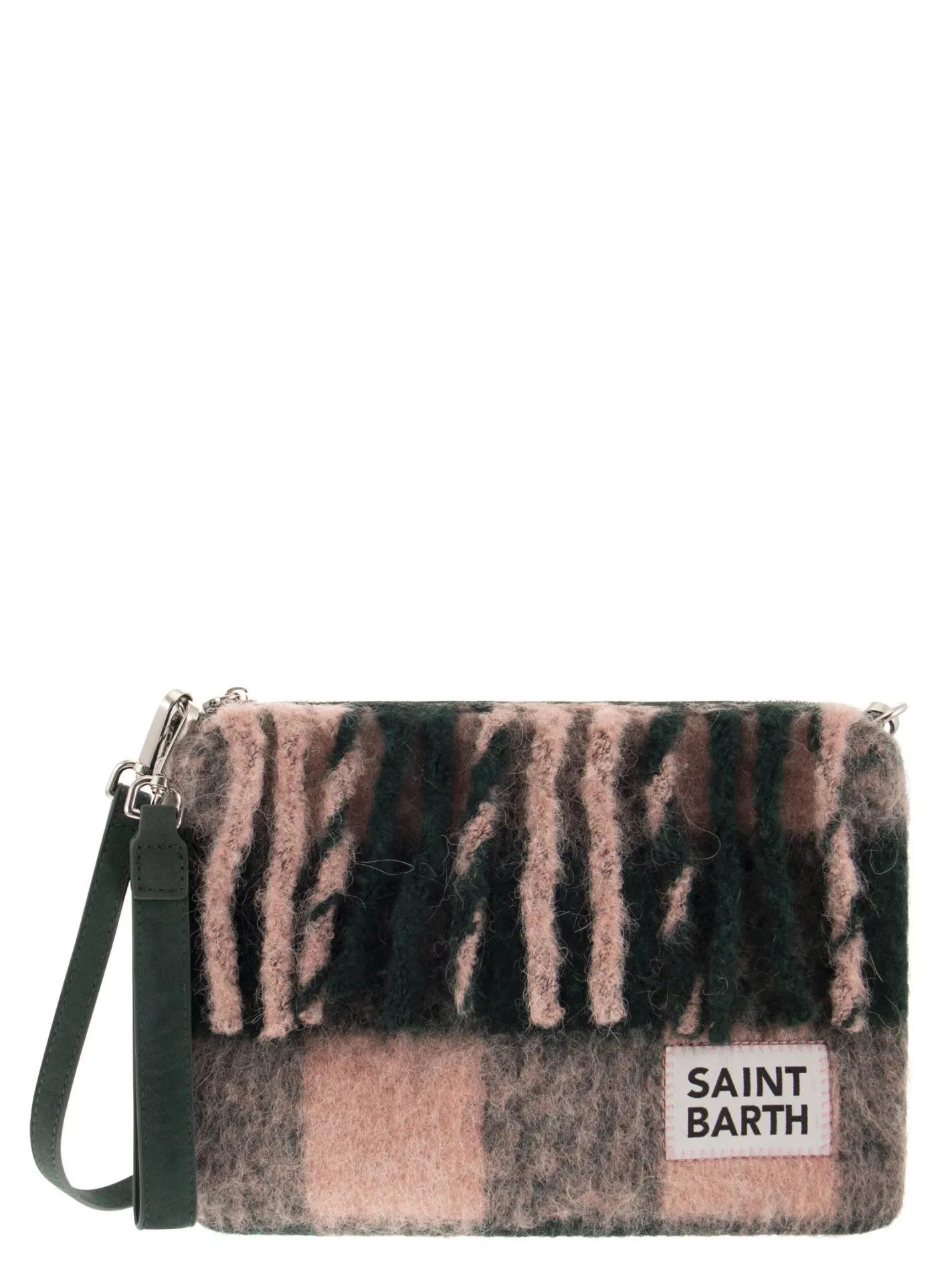 Pochette con frange e tracolla