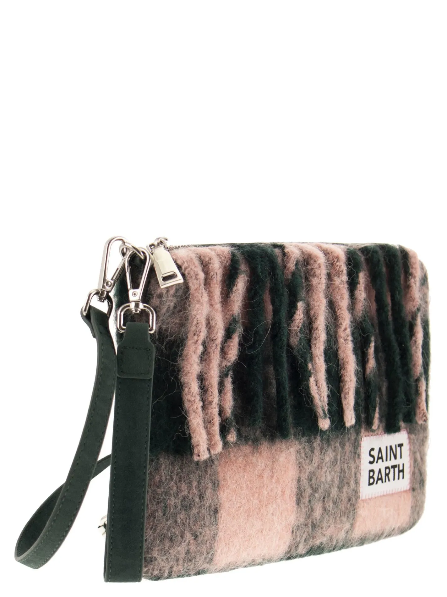 Pochette con frange e tracolla