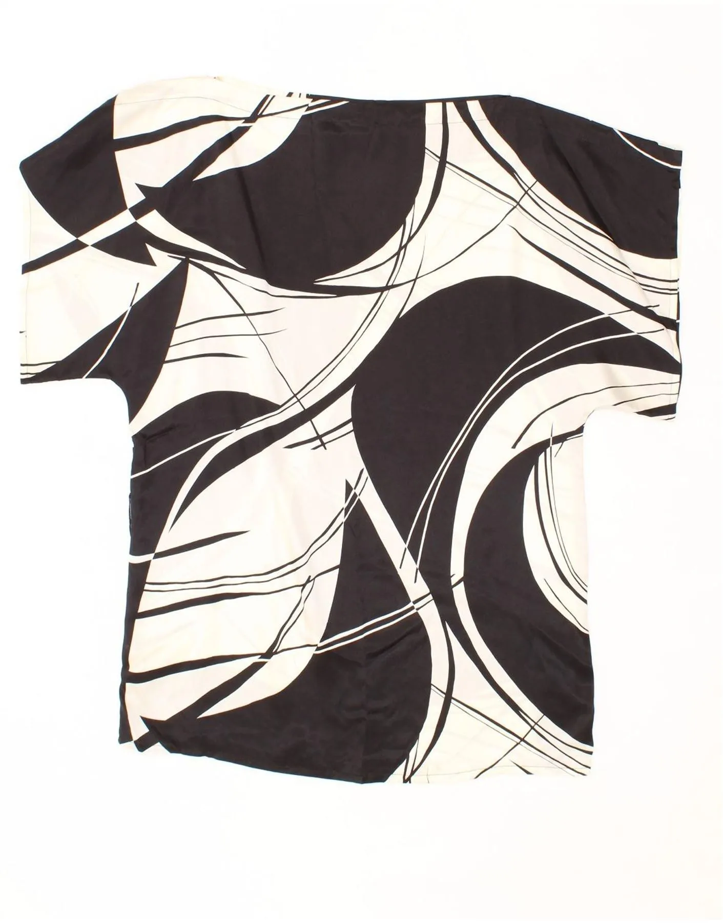 PRINCIPLES Womens Blouse Top UK 14 Medium White Colourblock Silk