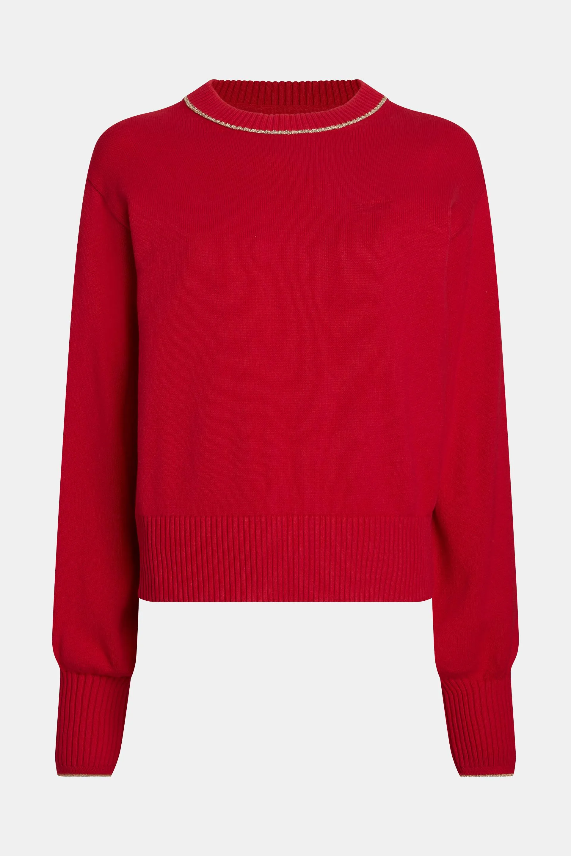 Pullover con maniche a sbuffo, con cashmere