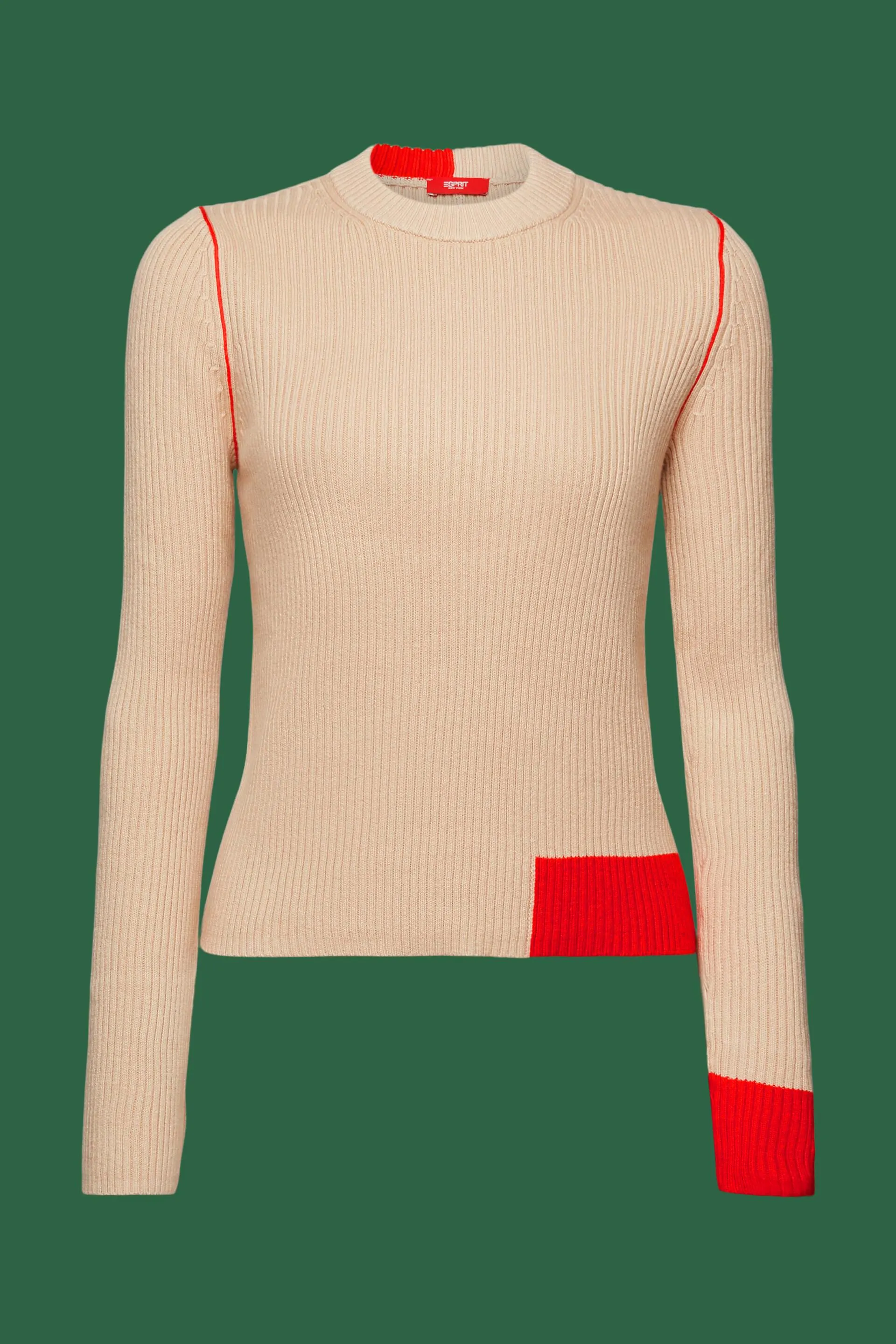Pullover in maglia a coste