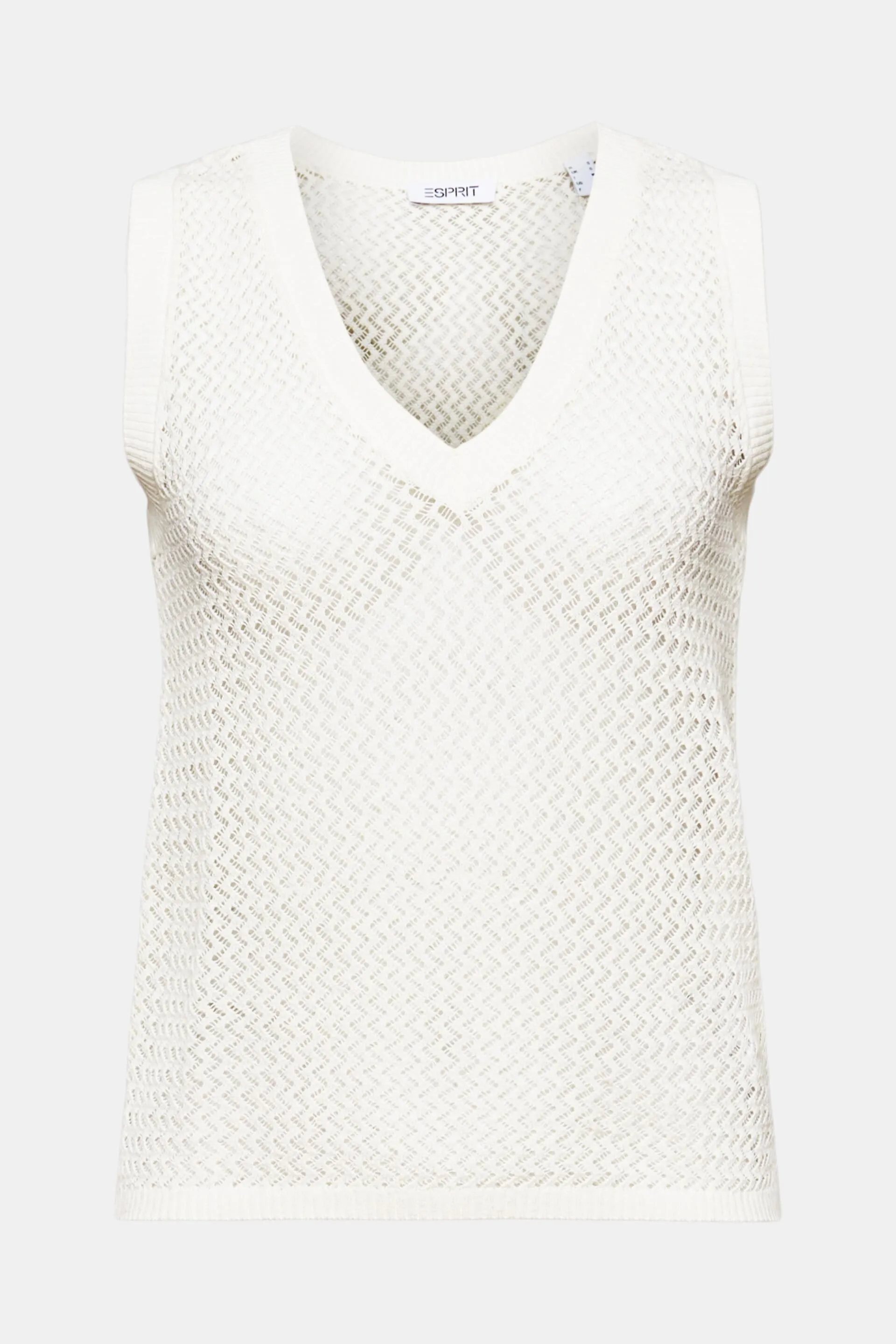 Pullover senza maniche strutturato con scollo a V