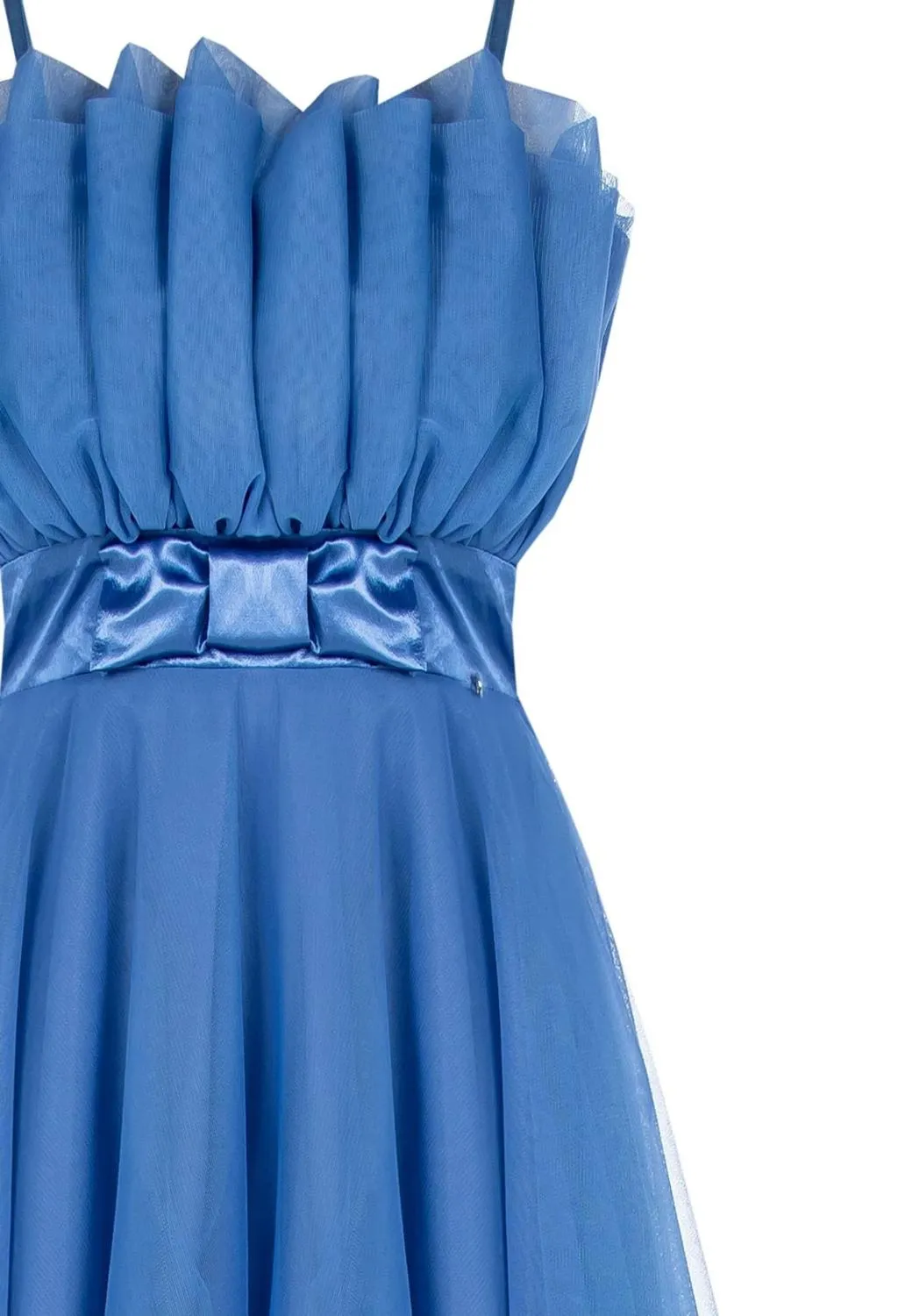 rinascimento  abito in tulle azzurro