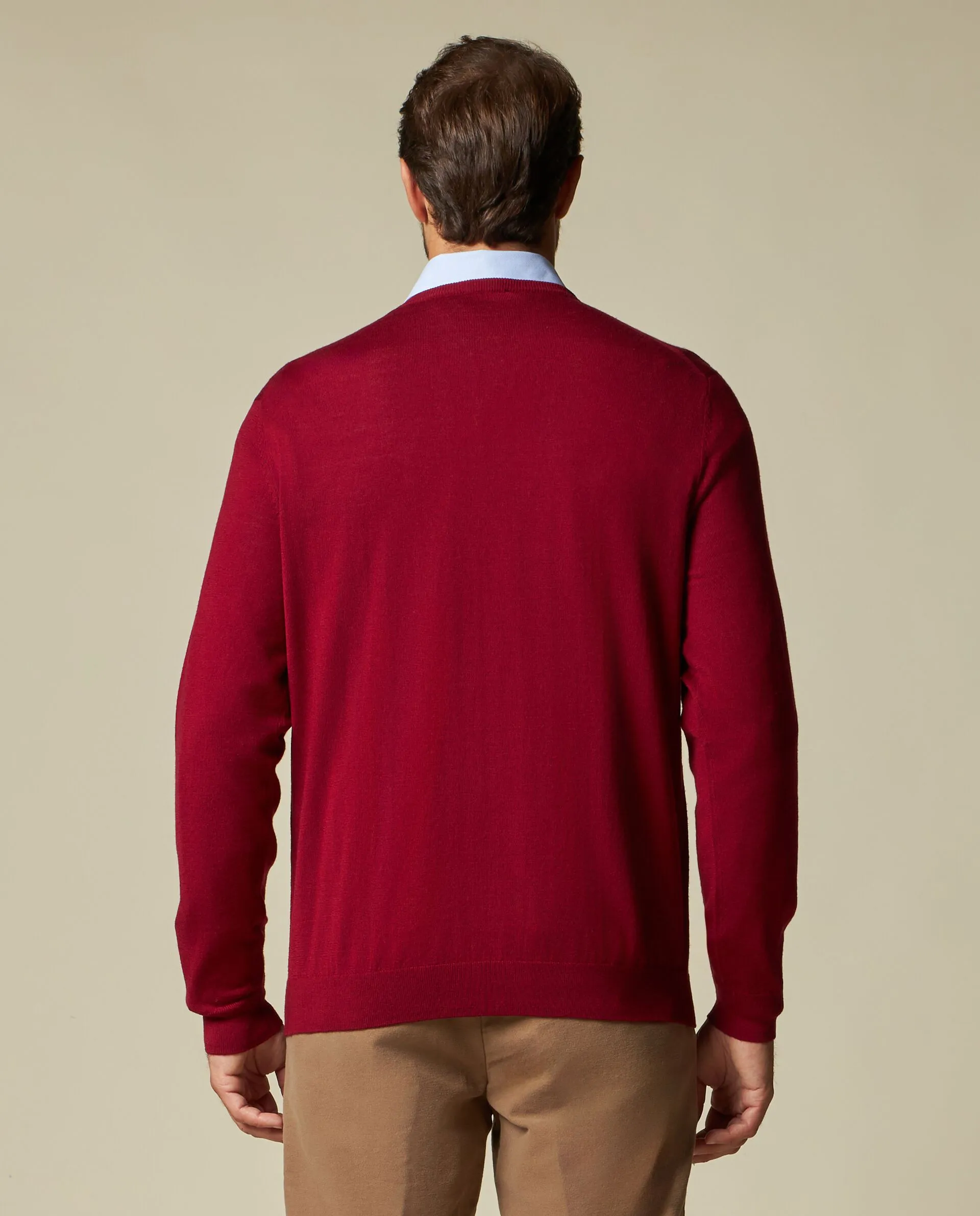 RUMFORD  Pullover rasato mouliné con cashmere Rumford uomo