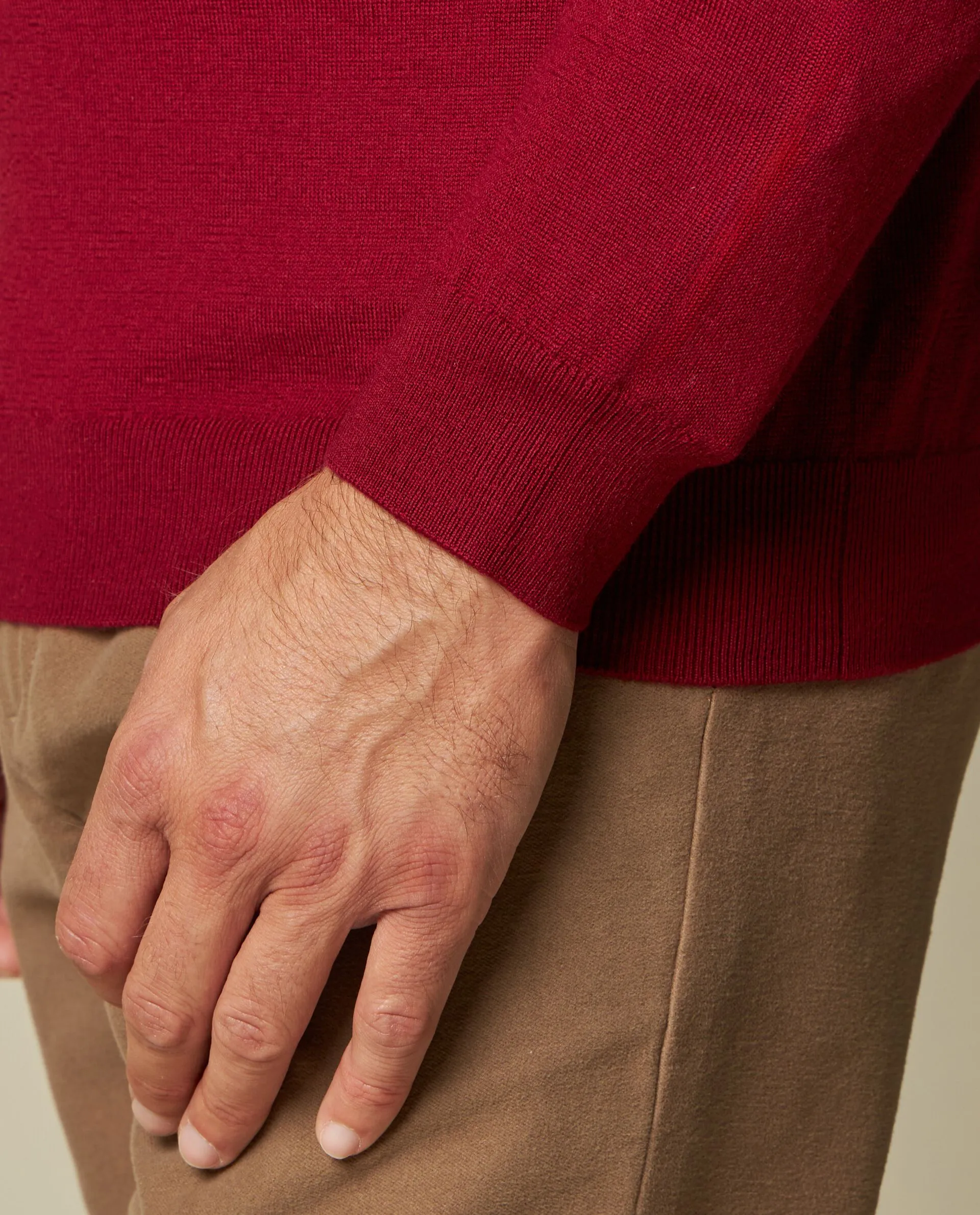 RUMFORD  Pullover rasato mouliné con cashmere Rumford uomo