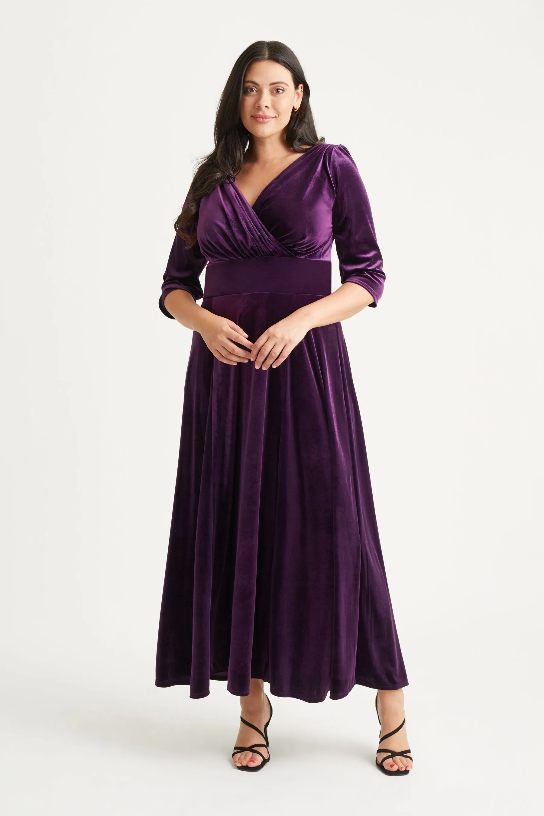 Scarlett & Jo Verity - Abito maxi in velluto
