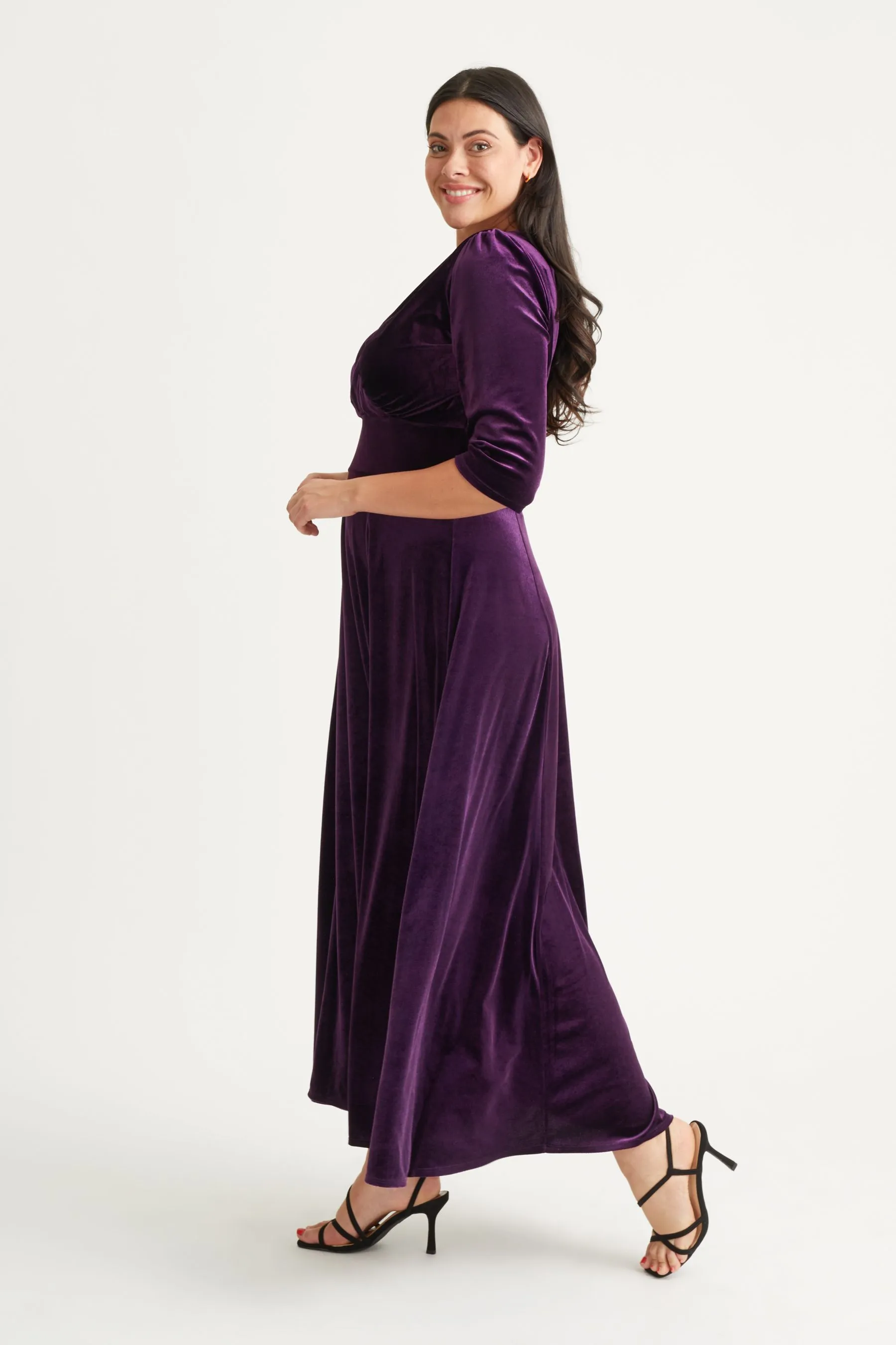 Scarlett & Jo Verity - Abito maxi in velluto