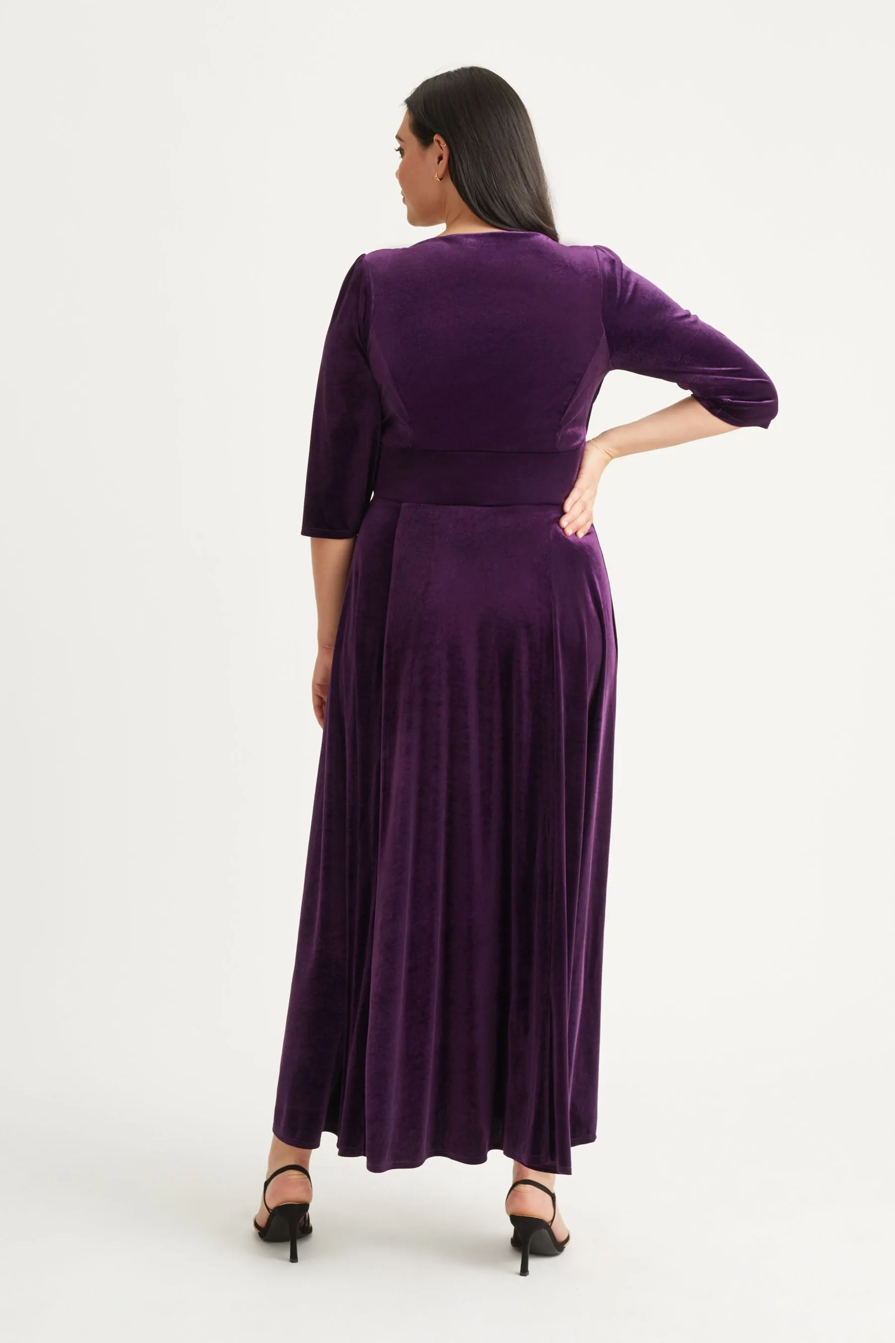 Scarlett & Jo Verity - Abito maxi in velluto