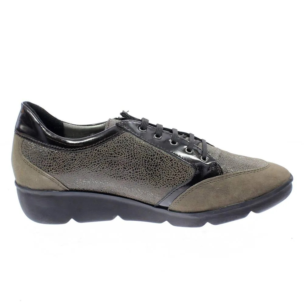 Scarpe comfort stringate con cerniera