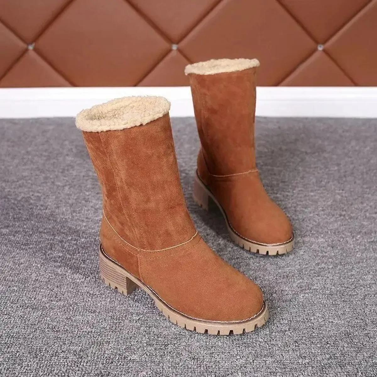 Scarpe da donna 2023 Vendita calda Stivali da donna con maniche in pelle scamosciata invernale Tenere al caldo Scarpe da donna S