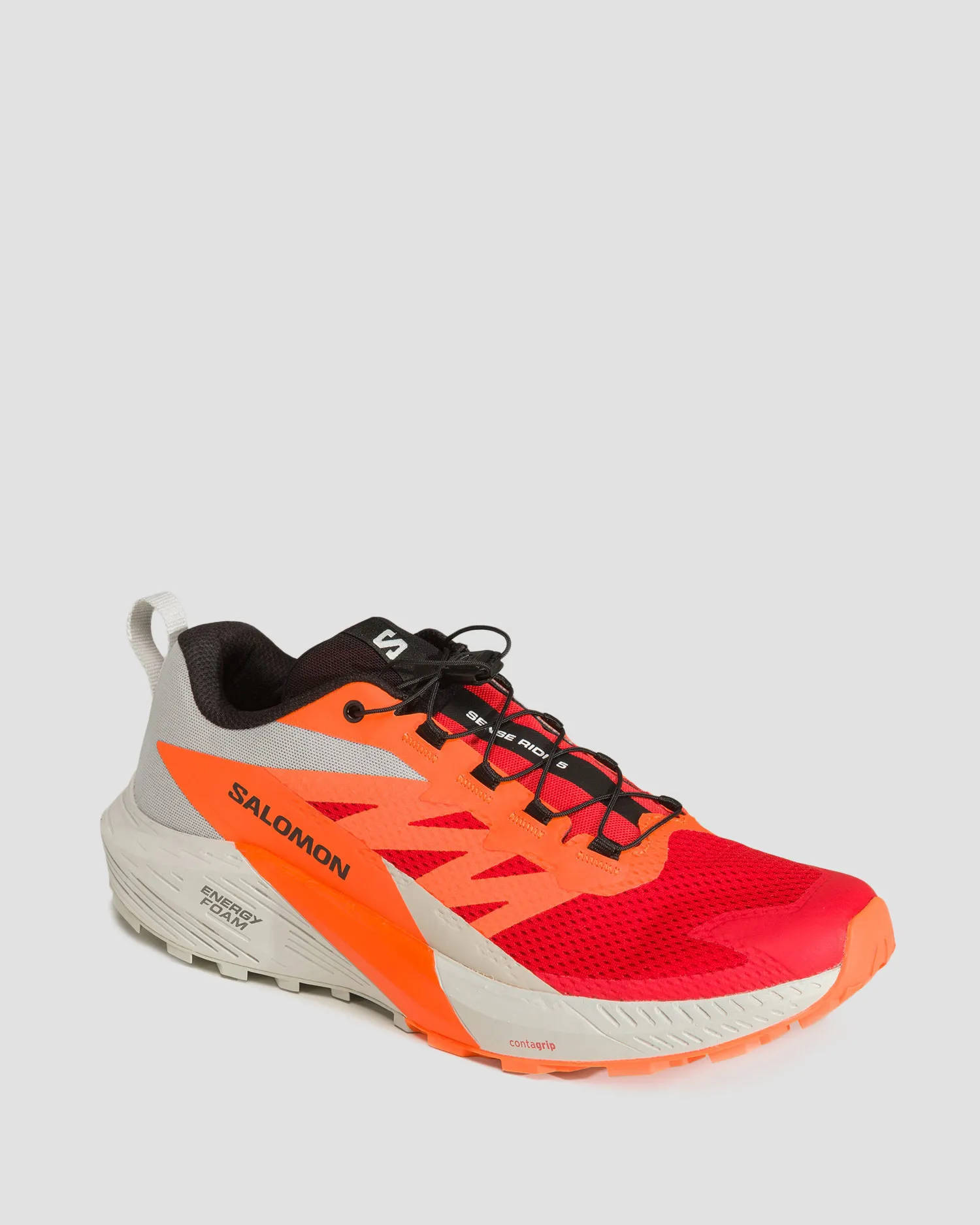 Scarpe da trail da uomo Salomon Sense Ride 5 L47046200-lunroc-shocking-orange-fiery-red