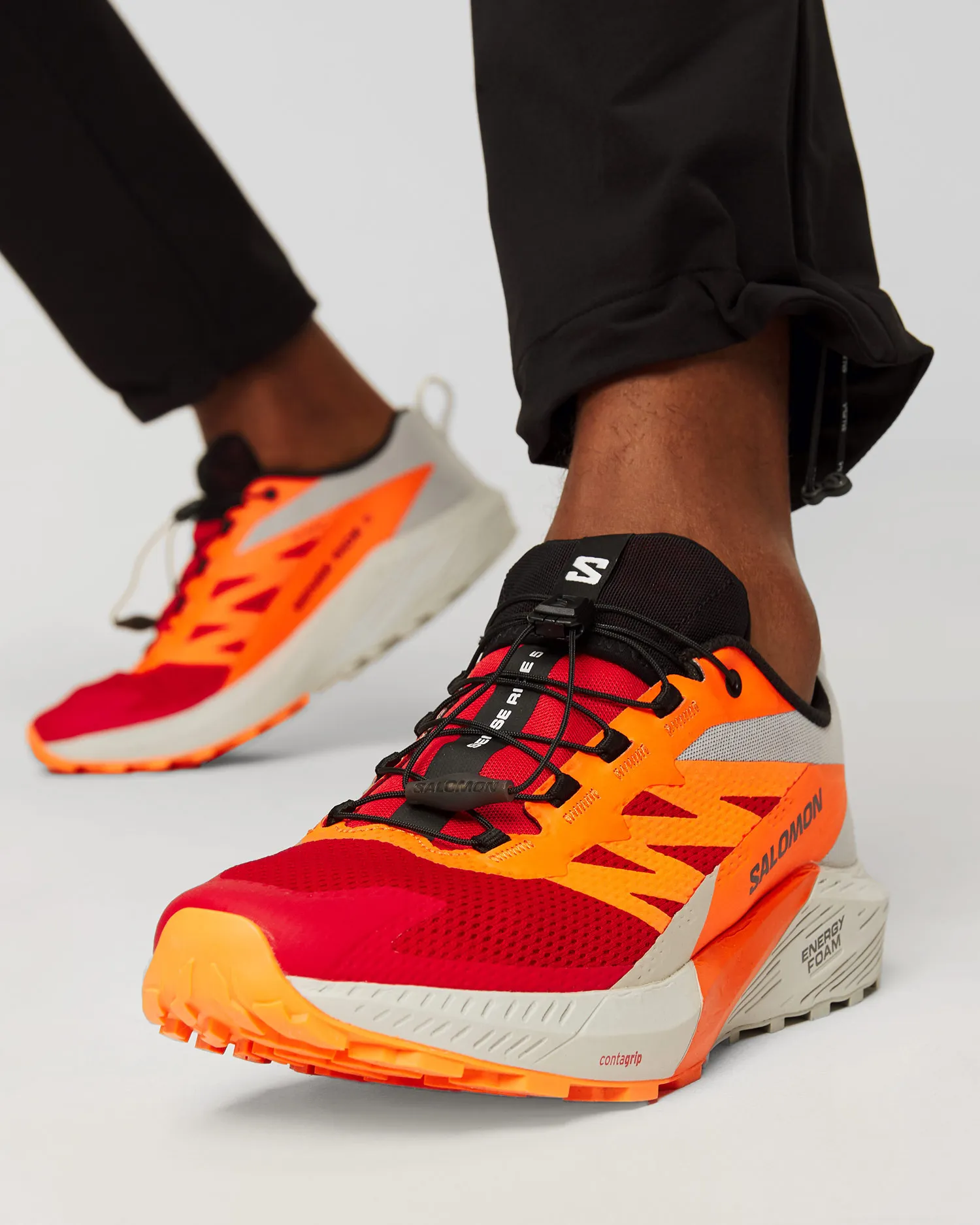 Scarpe da trail da uomo Salomon Sense Ride 5 L47046200-lunroc-shocking-orange-fiery-red