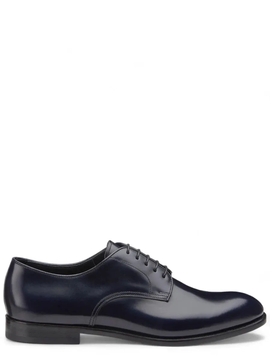 Scarpe Stringate in Vitello Spazzolato
