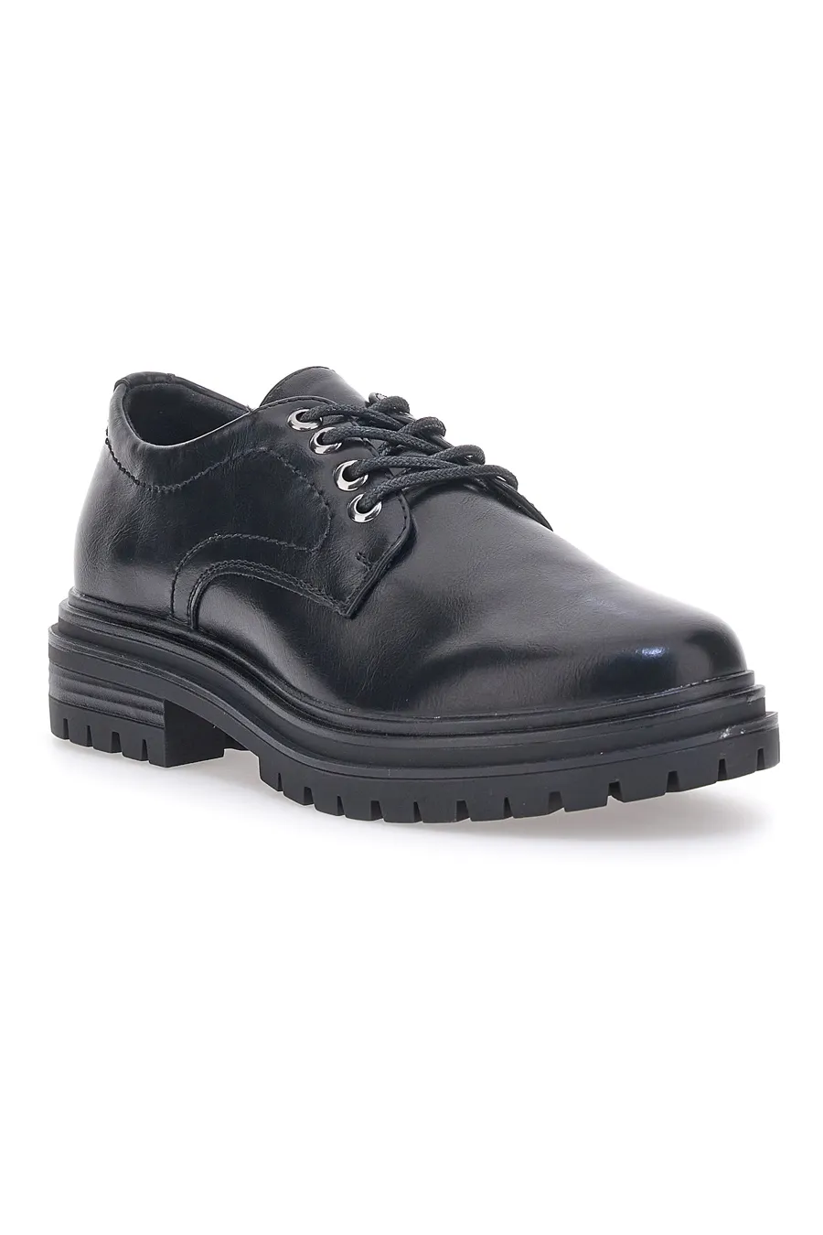 Scarpe Stringate Nere Cafe' Cost 210265