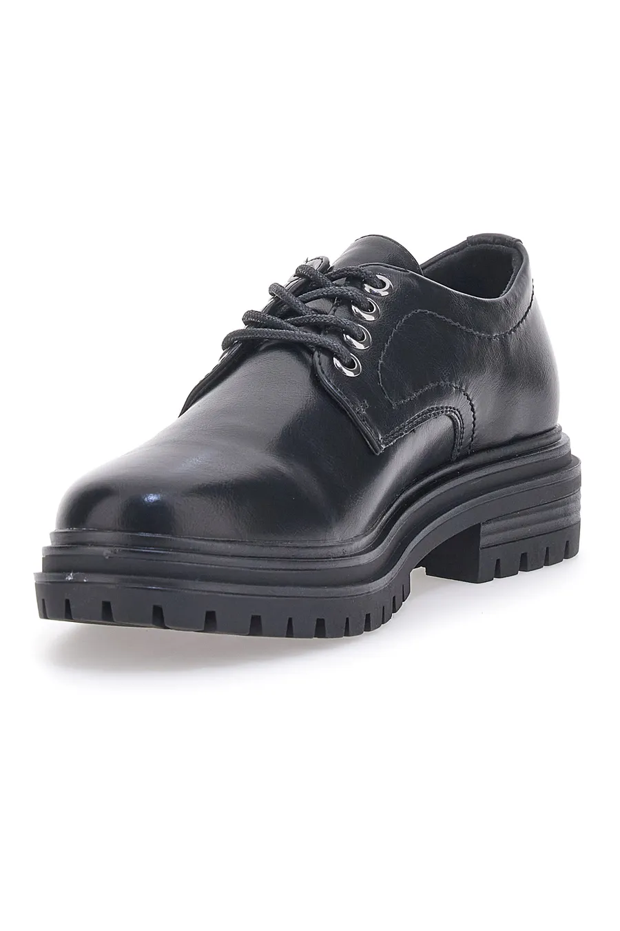 Scarpe Stringate Nere Cafe' Cost 210265