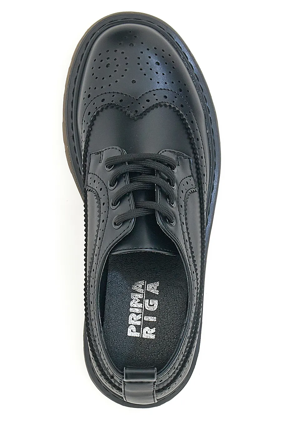 Scarpe Stringate Nere Prima Riga 1
