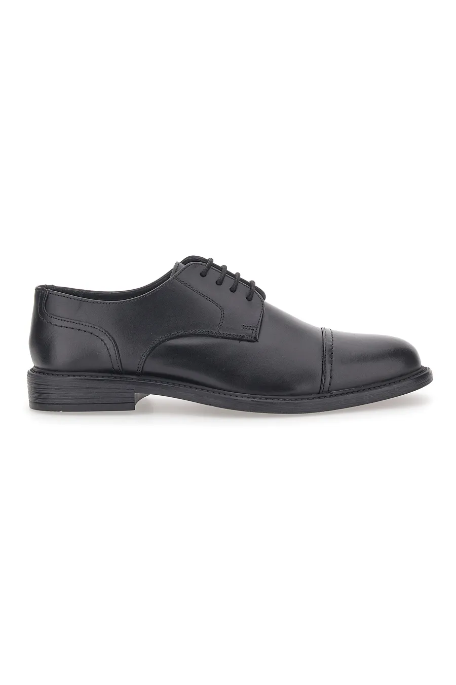 Scarpe Stringate Vera Pelle Nere Max Dillan 19033
