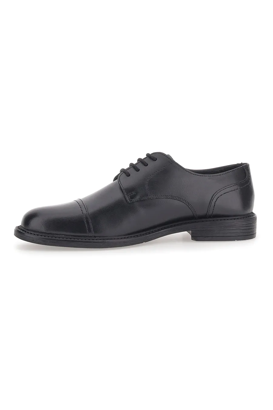Scarpe Stringate Vera Pelle Nere Max Dillan 19033