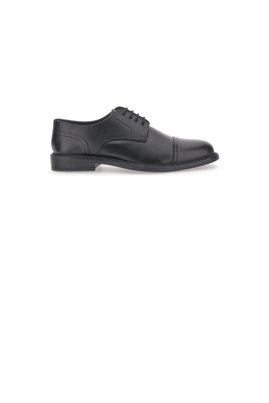 Scarpe Stringate Vera Pelle Nere Max Dillan 19033